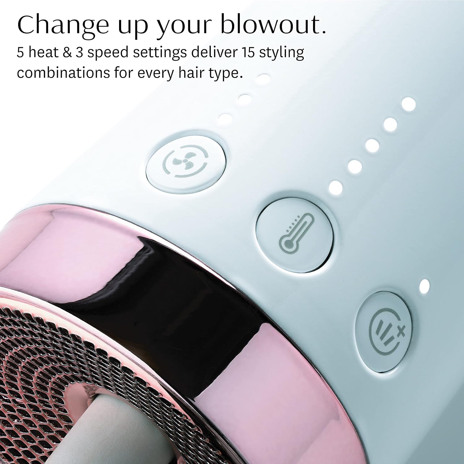 T3 AireBrush Duo Interchangeable Hot Air Blow Dry Brush with Two Attachments � Includes 15 Heat and Speed Combinations, T3 IonFlow Technology, Volume Booster Switch, Lock-in Cool Shot - Image 9