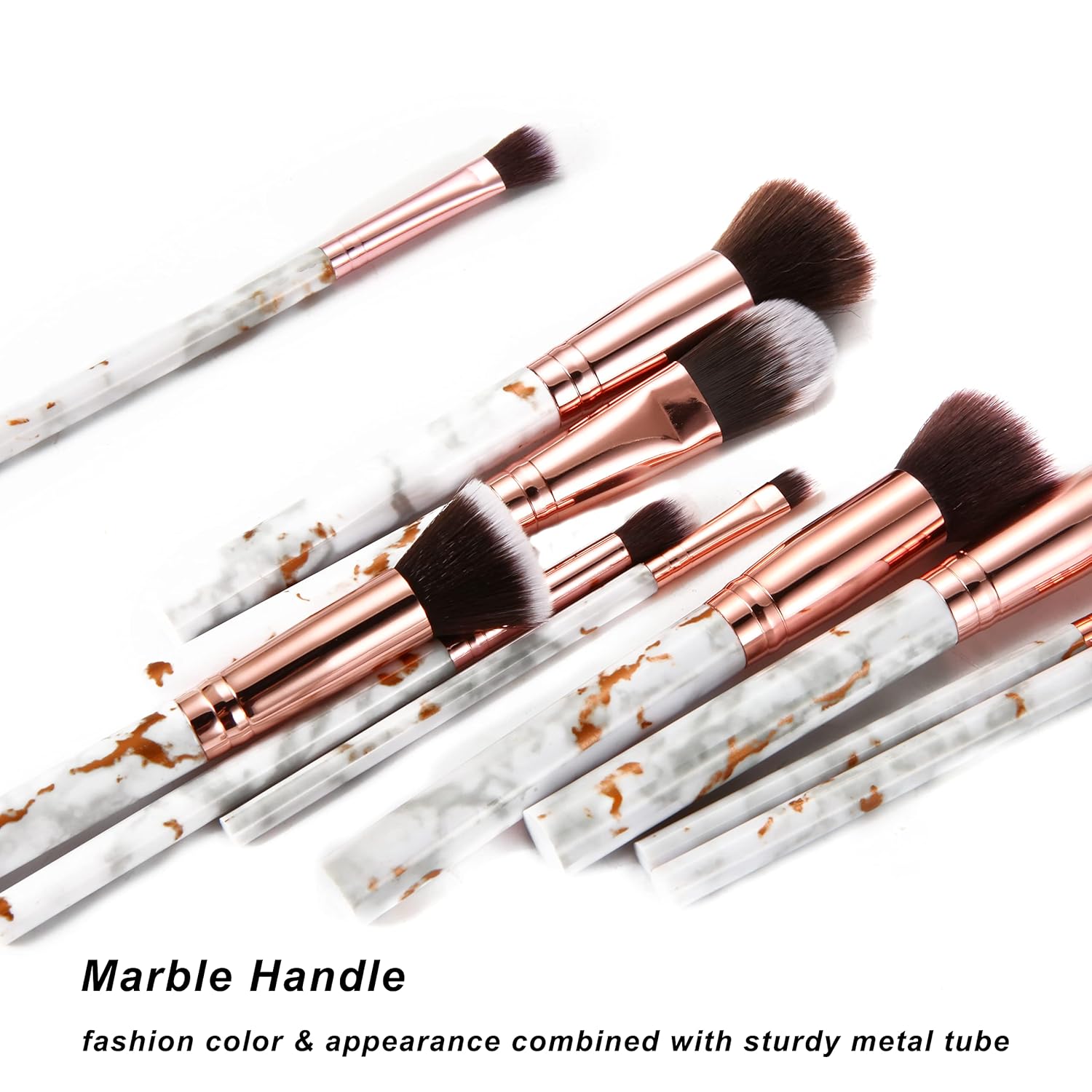 Makeup Brushes DUAIU 16Pcs Makeup Brush Set Professional Foundation Brush Blending Eyeshadow Concealer Brush Set with 4pcs Makeup Sponge - Image 6