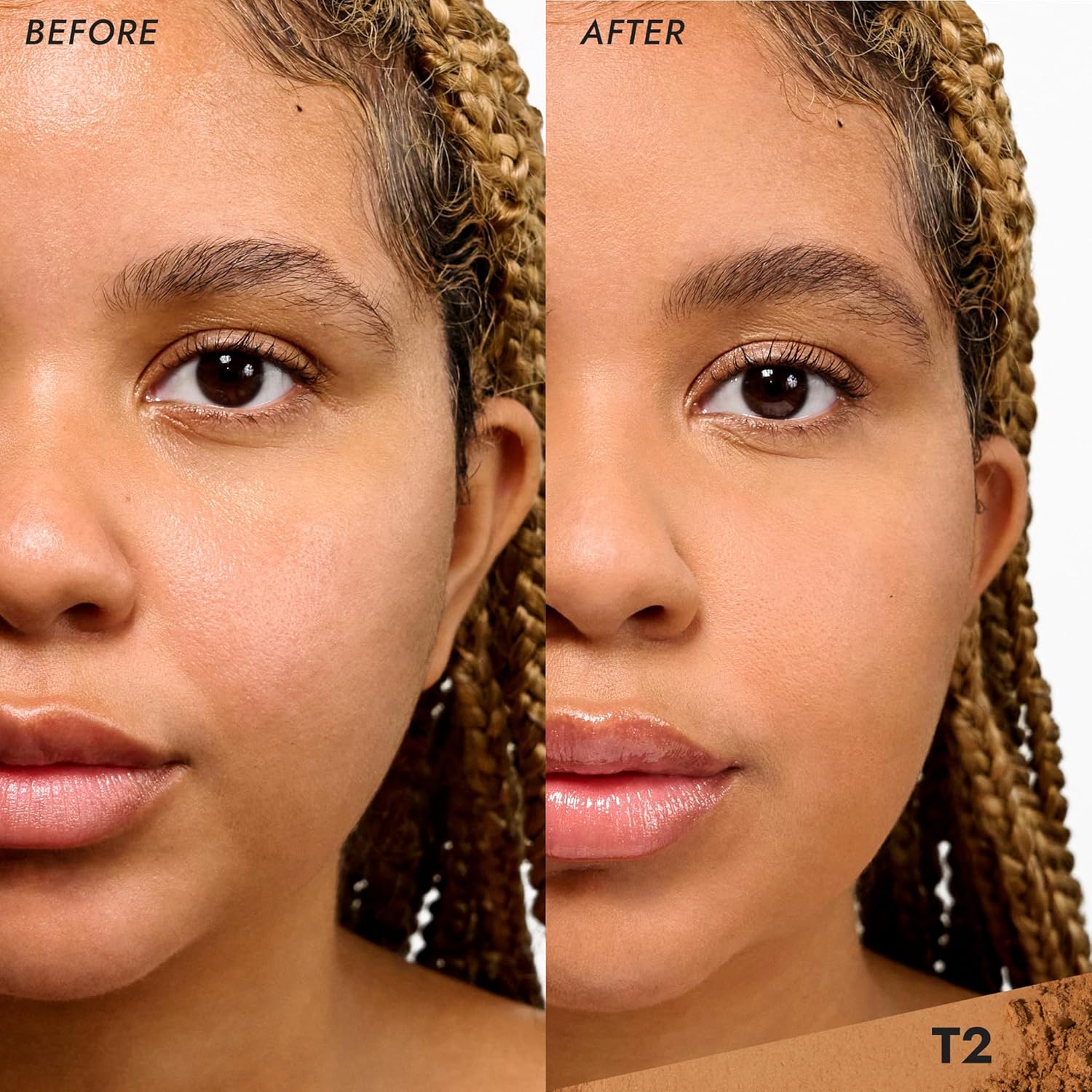 COVER FX Pressed Mineral Foundation - Shade T2 - Weightless Powder Foundation - Buildable Light to Full Coverage - Matte Finish - All Skin Types - Image 2