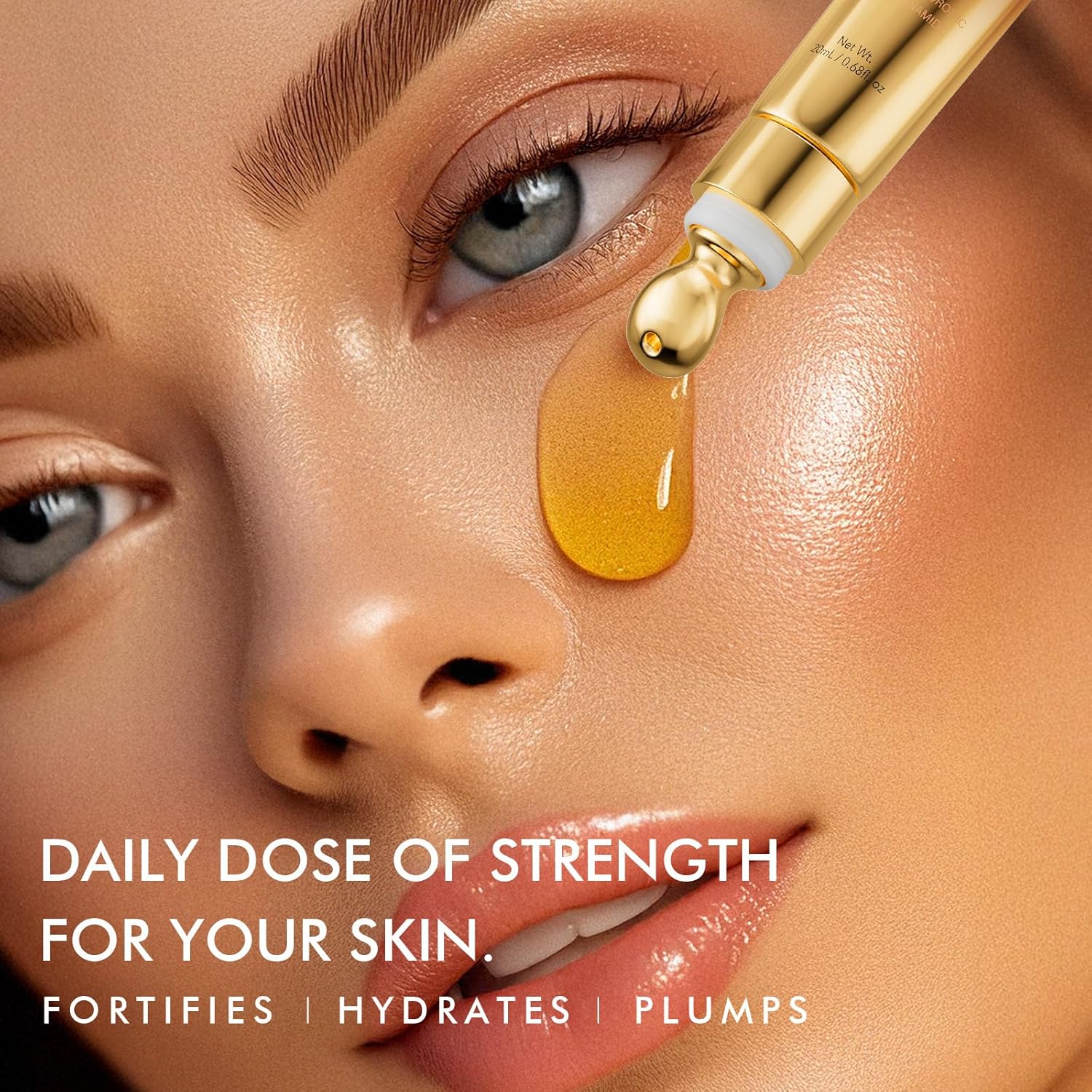 Revitalizing 0.68 fl. oz Eye Cream with 6% Caffeine, 1% Retinol, and Hyaluronic Acid for Dark Circles - Image 2