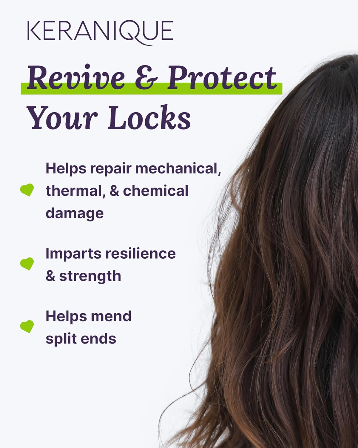 Keranique Damage Control Conditioner - Hydrating Treatment with Keratin for Dry Damaged Hair - Image 3