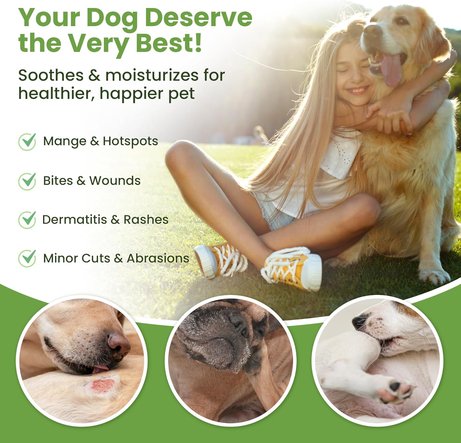 Hot Spot Treatment for Dogs, Cats & Pet Wound Care: Healing Ointment for Pets Itchy Skin Relief, Dry Skin Treatment, Natural Allergy Relief, Dog Paw Balm + Manuka Honey, Aloe Vera, Vitamin E (2 Oz.) - Image 4