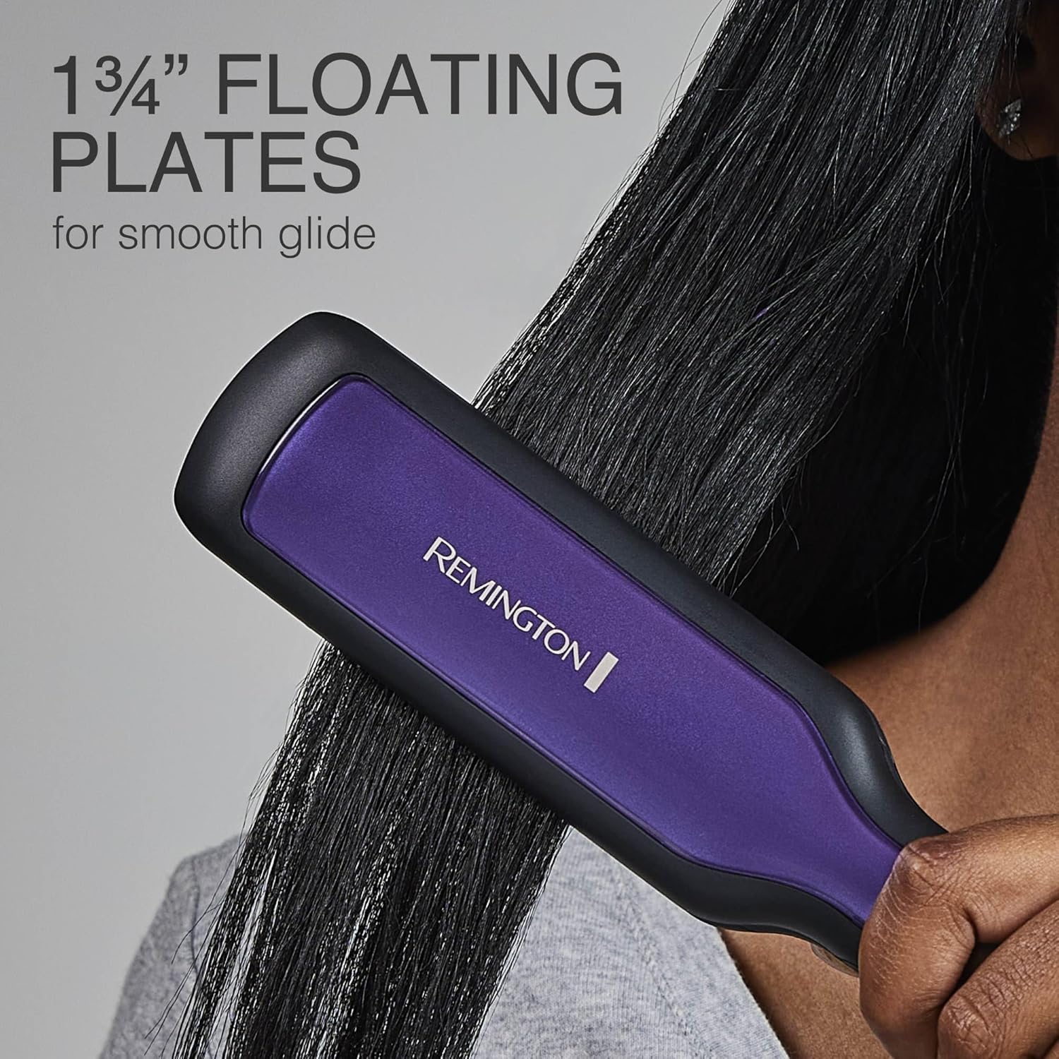 Remington 1 3/4" Flat Iron, Hair Straightener with Anti-Static Technology, 30-Second Heat Up & 60 Minute Auto Shut-Off, 30% Longer Ceramic Floating Plates, Titanium + Ceramic Coating - Image 6