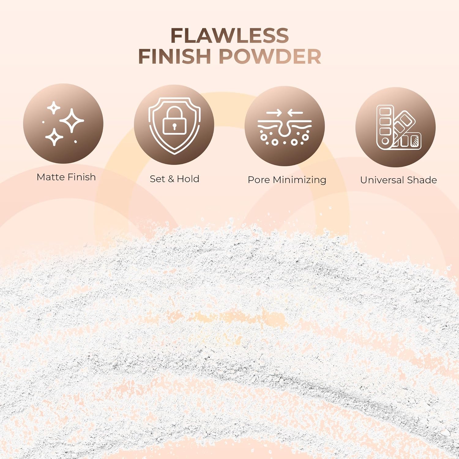 4pc Full Size Kit (Light) Mineral Makeup Matte Translucent Loose Foundation + Kabuki Brush + Concealer + Finishing Setting Powder + Bare Face Full Coverage SPF 30 All Skin Types Waterproof - Image 4