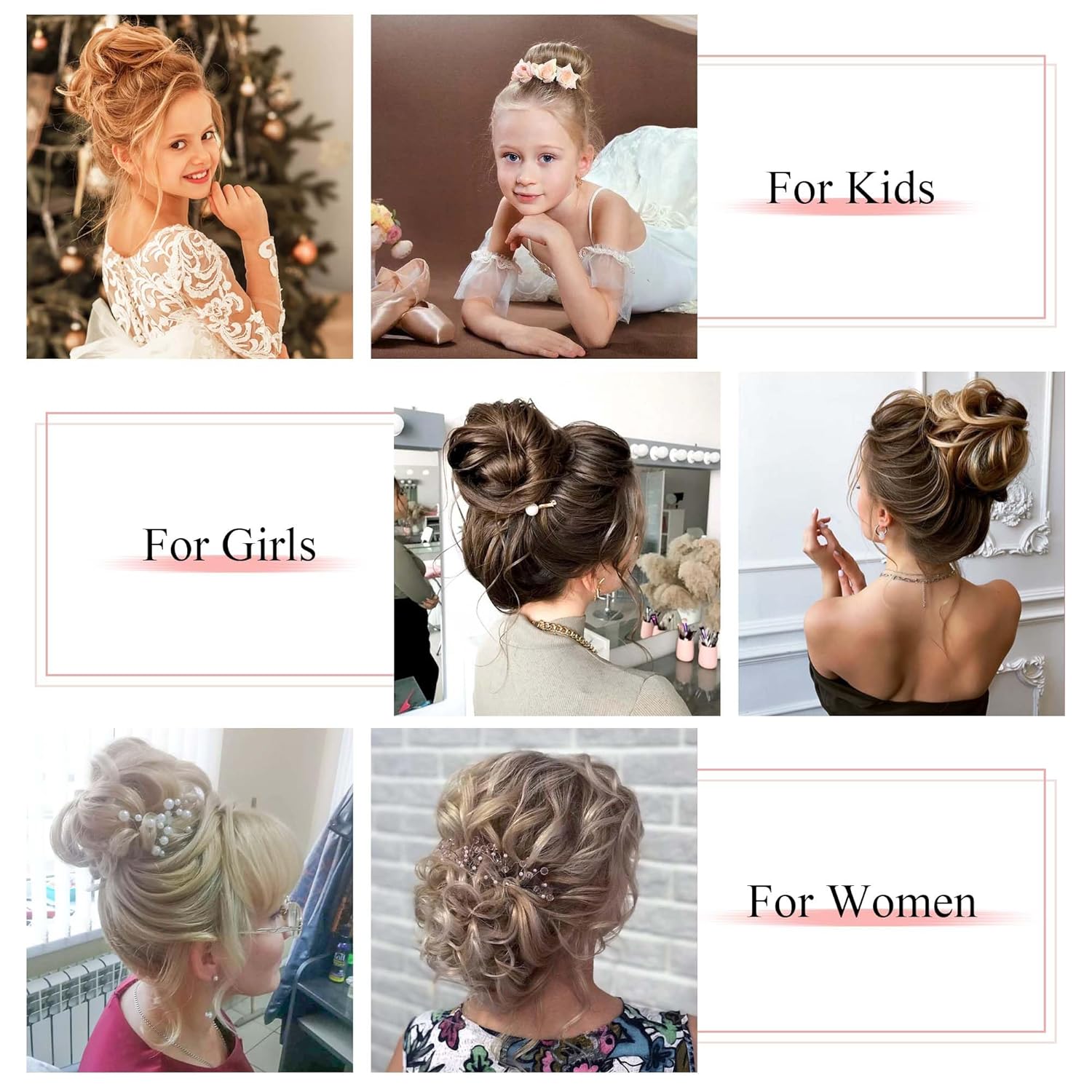 SEGO Human Hair Messy Bun Hairpieces Real Scrunchies Natural Wavy Smoothed Updo Donut Chignon Ponytail Extensions for Women Girls-#02 Dark Brown - Image 6