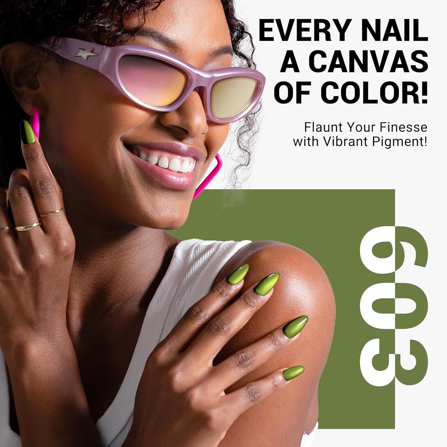 MelodySusie Olive Green Gel Nail Polish 15ml for Seasonal Nail Art - Image 4