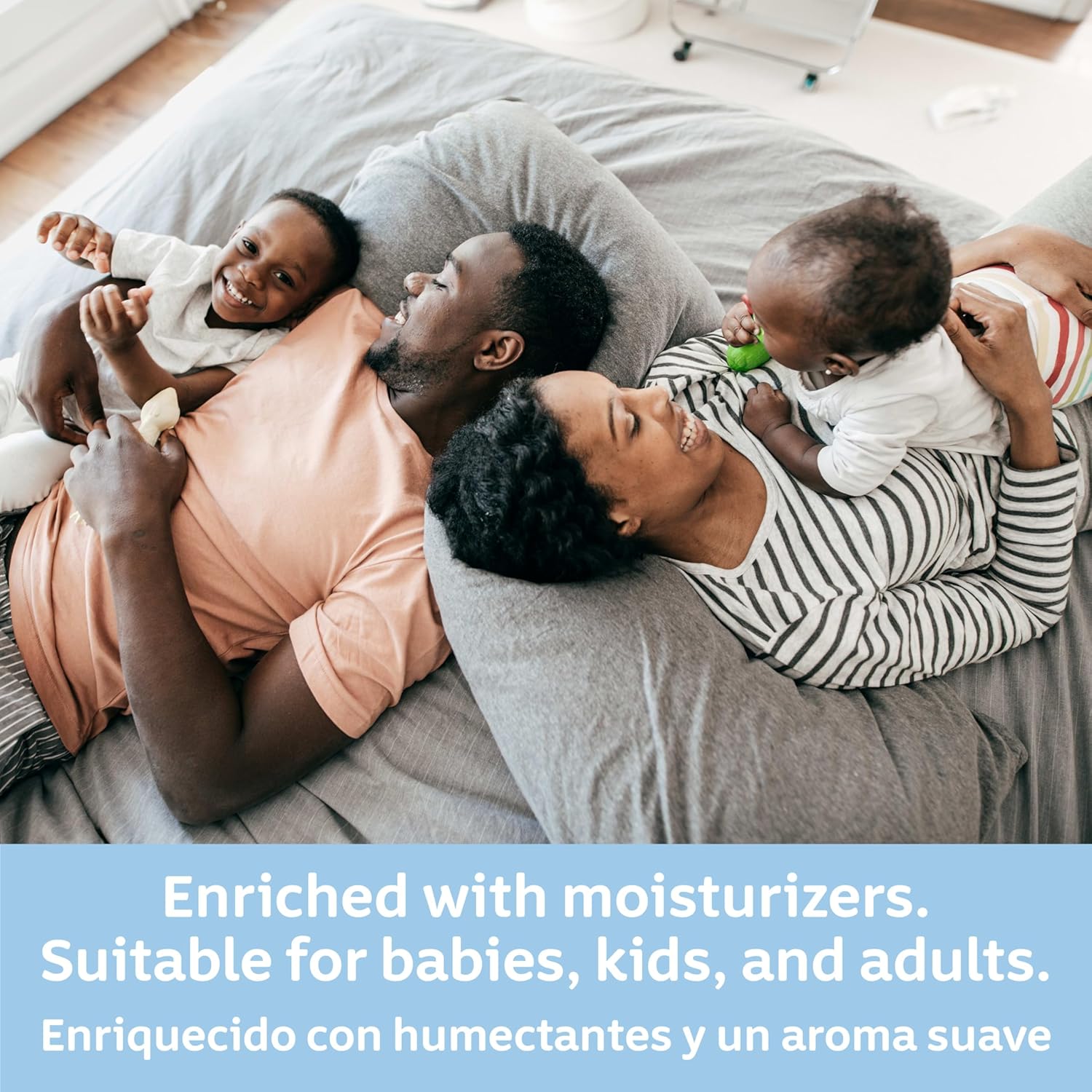 Johnson's Skin Nourish Moisturizing Baby Lotion for Dry Skin with Vanilla & Oat Scents, Gentle & Lightweight Body Lotion for the Whole Family, Hypoallergenic, Dye-Free, 16.9 fl. oz - Image 8