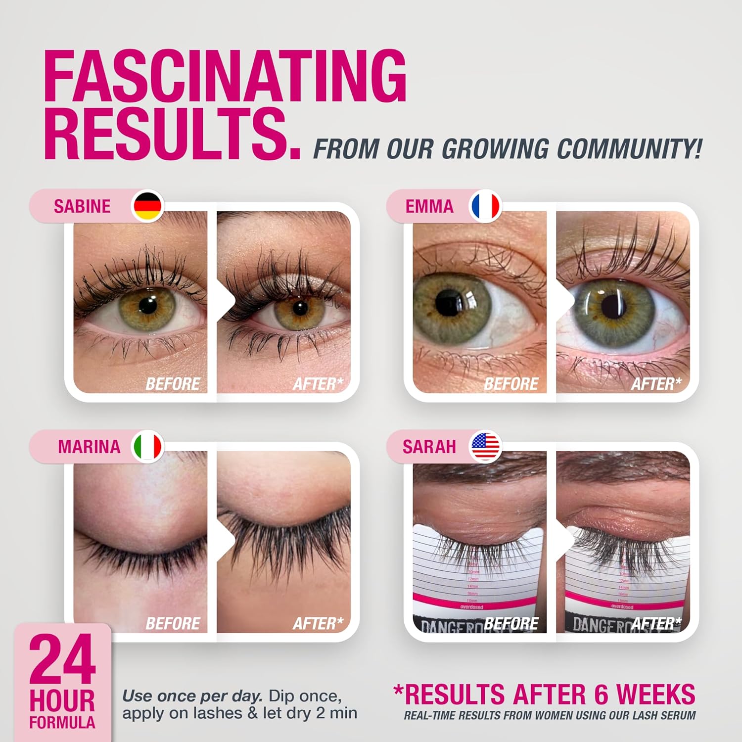 LASHCOCA!NE eyelash growth serum to grow longer & fuller eyelashes | vegan lash enhancing serum | test winner “VERY GOOD” for eyelash extensions | long eye-lashes by Svenja Walberg - Image 4