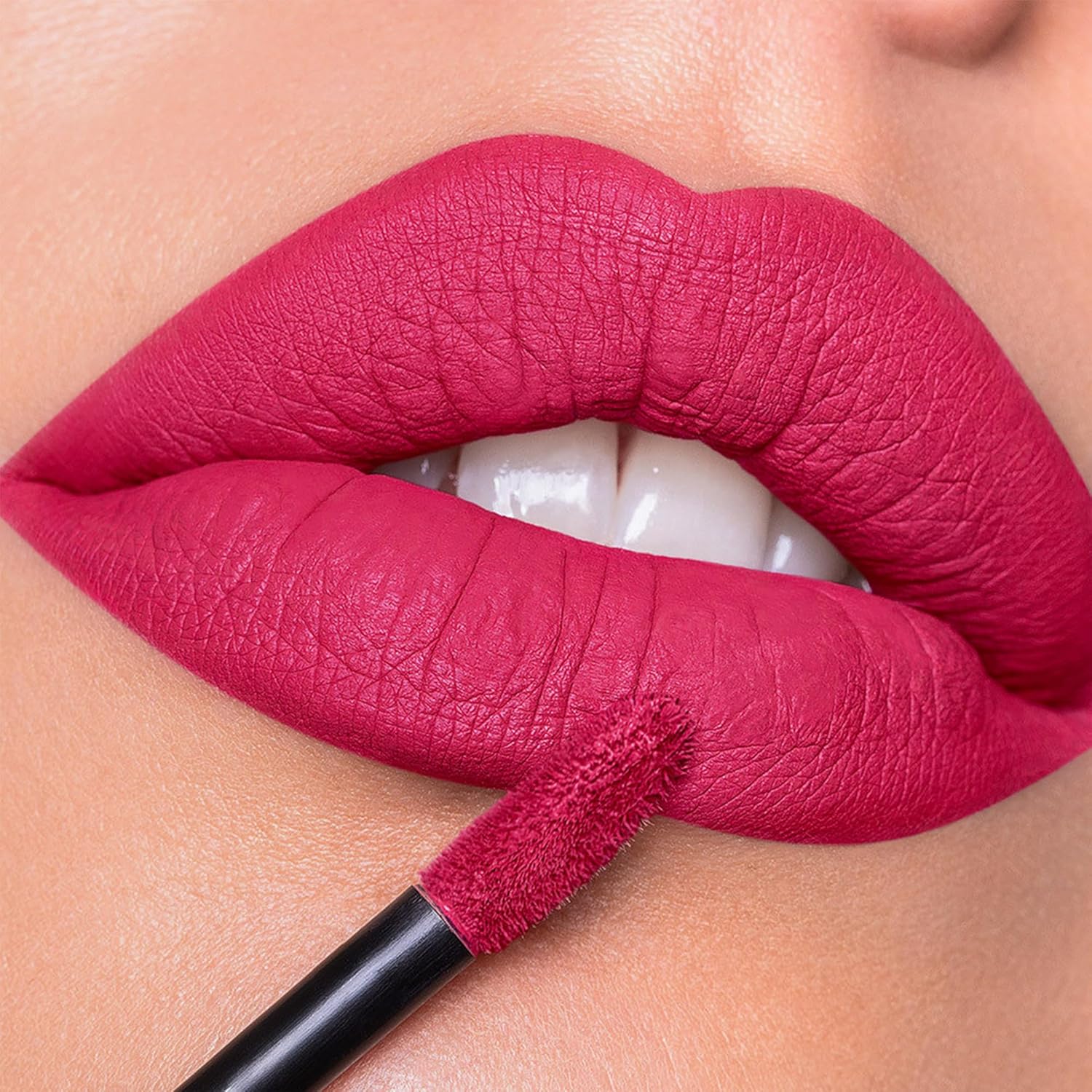 MAKI YIKA Magenta Lipstick for Women Color Stay Long Lasting Lipsticks, No Smudge Matte Liquid Red Lipstick Transferproof Cruelty-Free Lip Color | Magenta - Image 4