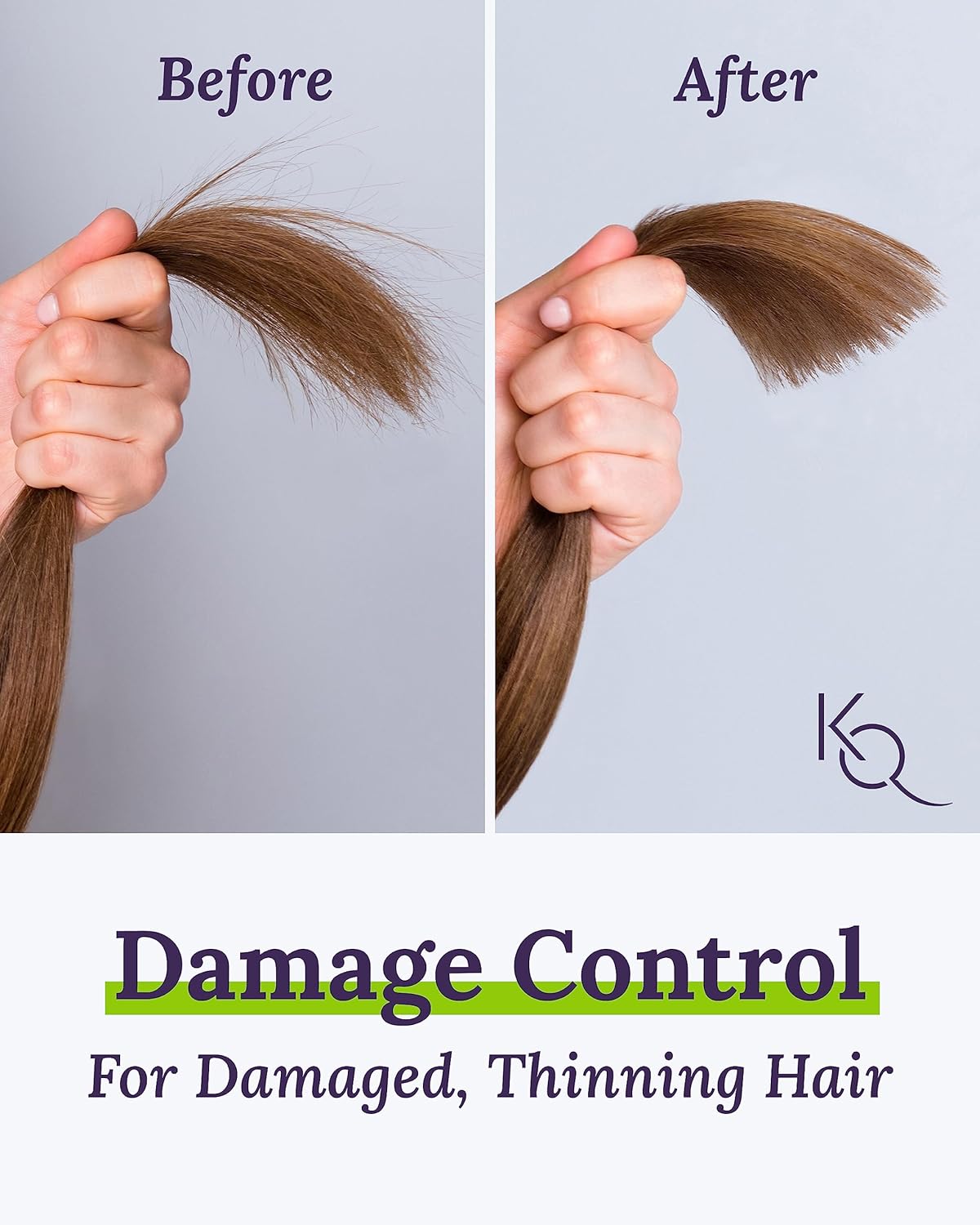 Keranique Damage Control Conditioner - Hydrating Treatment with Keratin for Dry Damaged Hair - Image 2