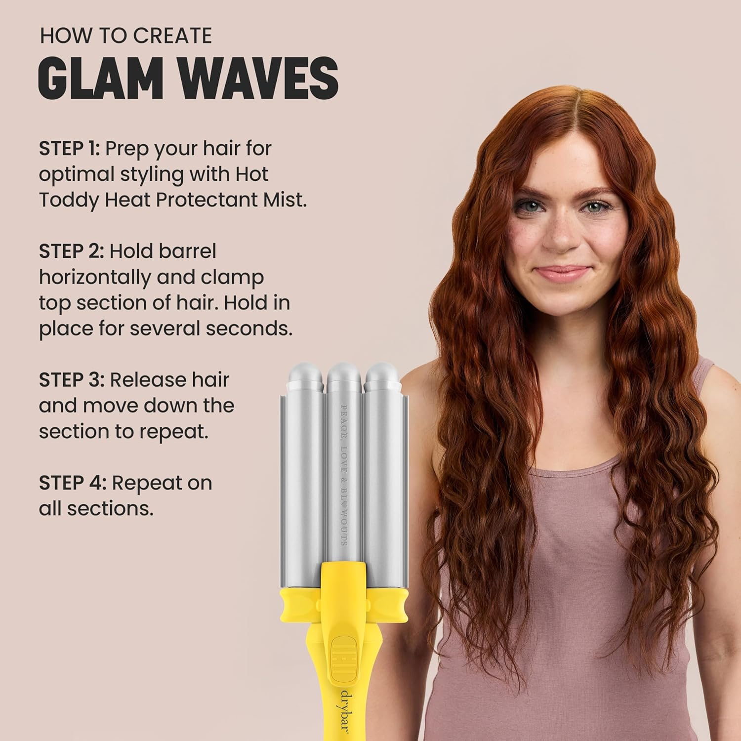 Drybar The Mixologist Interchangeable Styling Iron | One Tool with Three Different Hair Styles of Waves and Curls, Reduces Frizz, Adds Shine, Maintains Healthy Locks for all Hair Types - Image 10
