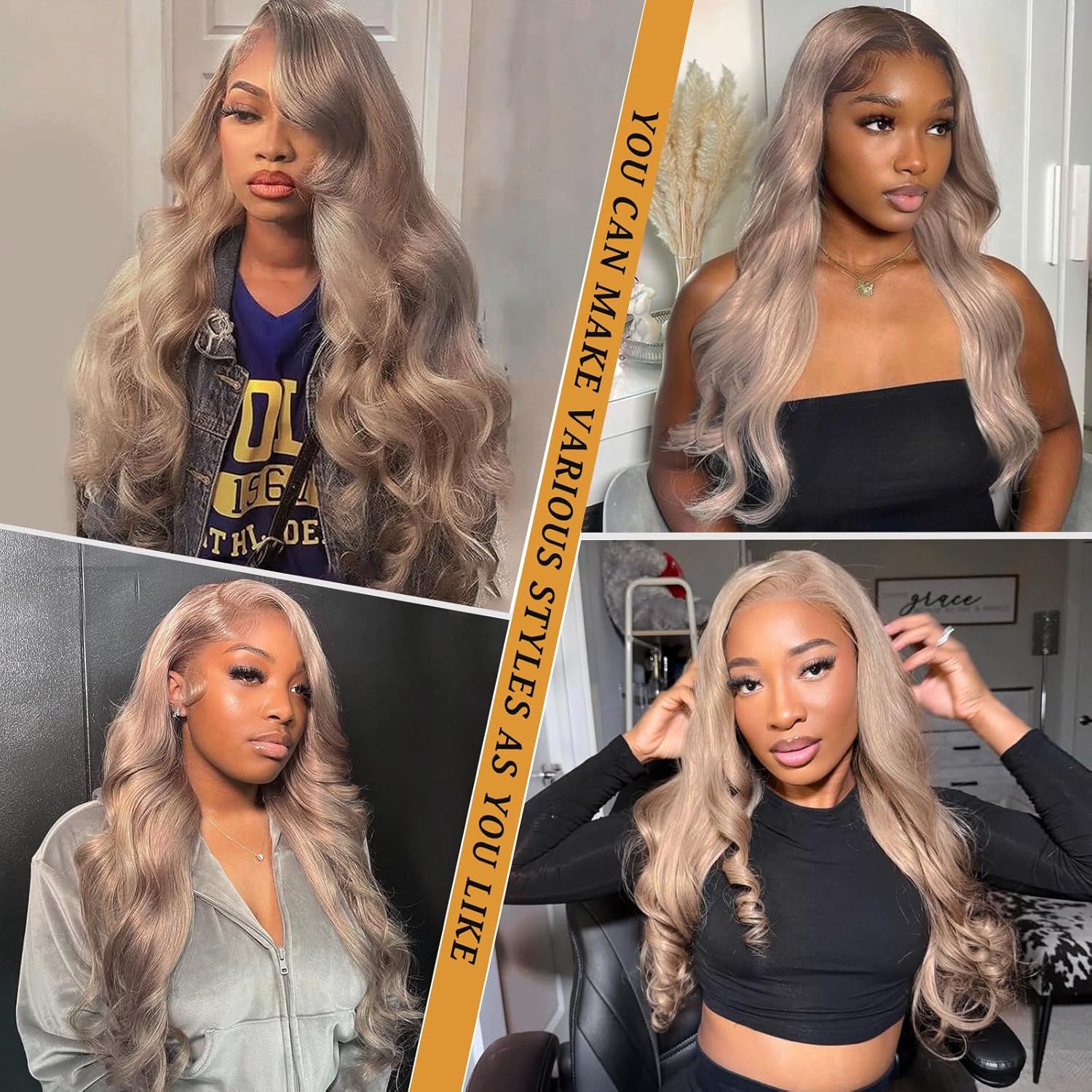 30Inch Long Straight Ash Blonde Lace Front Wigs Human Hair for Women, Light Ash Blonde Colored 13x6 HD Invisible Lace Front Wig Human Hair, Free Part Glueless Wigs, Pre Plucked Pre Cut - Image 7