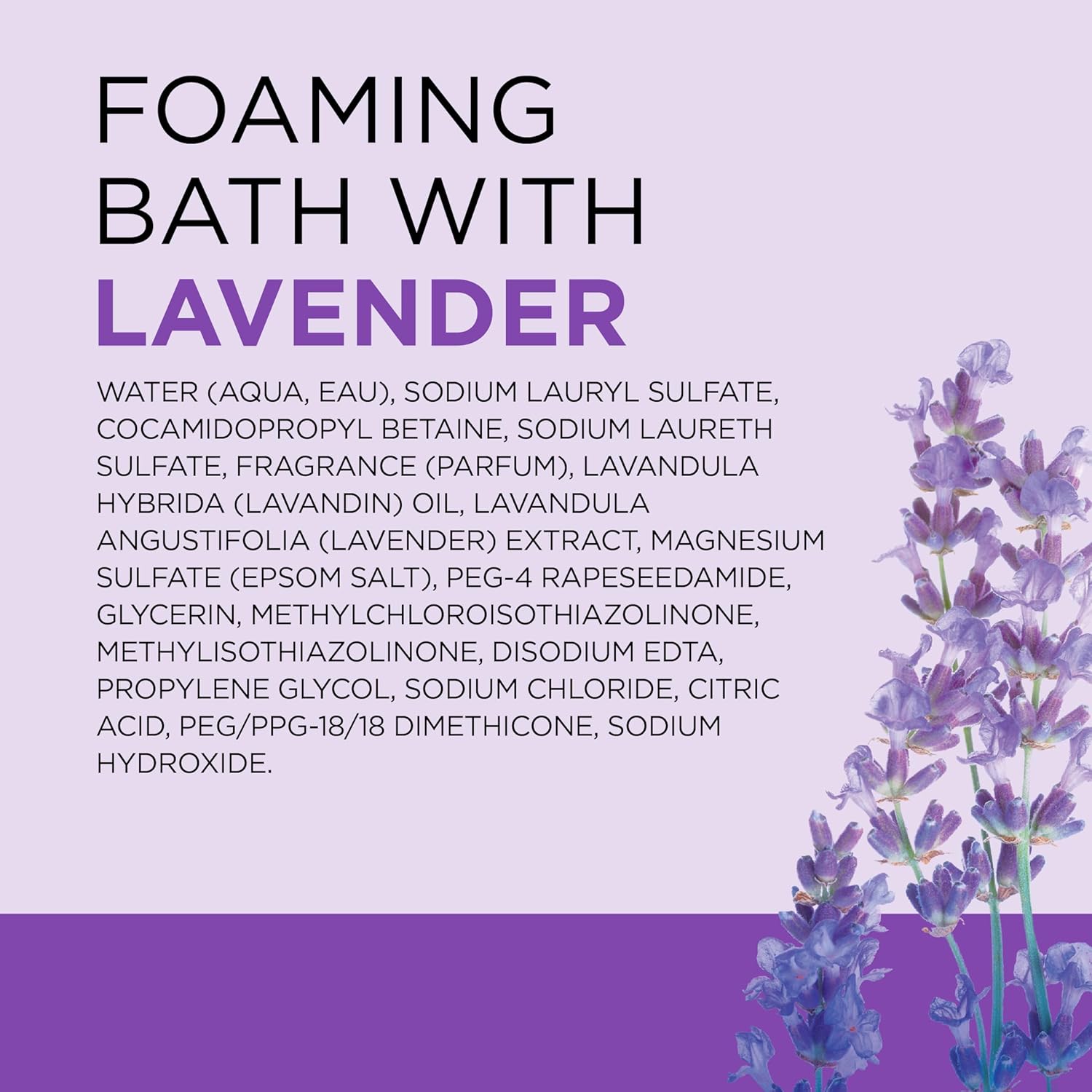 Dr Teal's Lavender Essential Oil Epsom Salt and Foaming Bath Sampler Set, 2 Piece, Off White - Image 6
