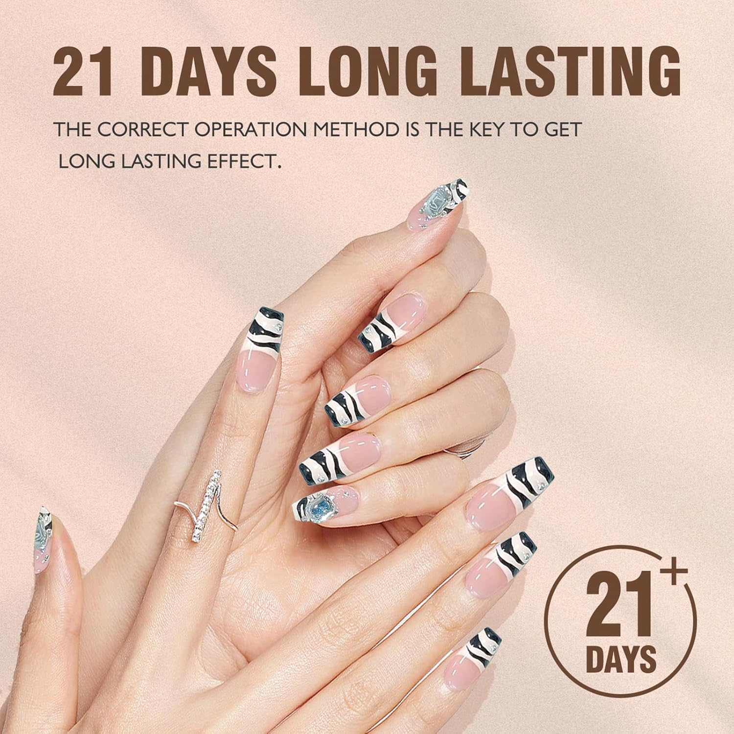 Nail Art Liner Set 6 Pcs Black White Red Gold Silver Glitters Colors Paint Swirl Built Thin Brush in Bottle Soak off Led Lamp Gel Liner Nail Polish Manicure Kits - Image 5