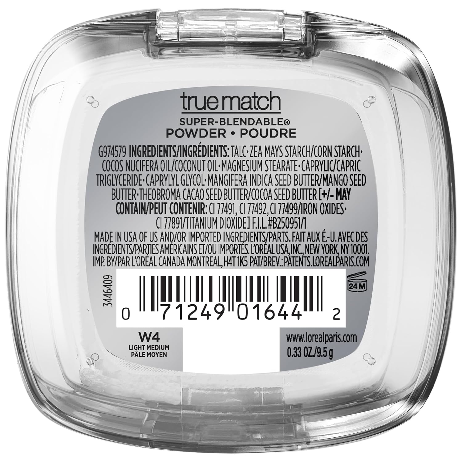 L'Oreal Paris True Match Super Blendable Oil Free Foundation Powder, W4 Light Medium, 0.33 oz, Packaging May Vary - Image 7