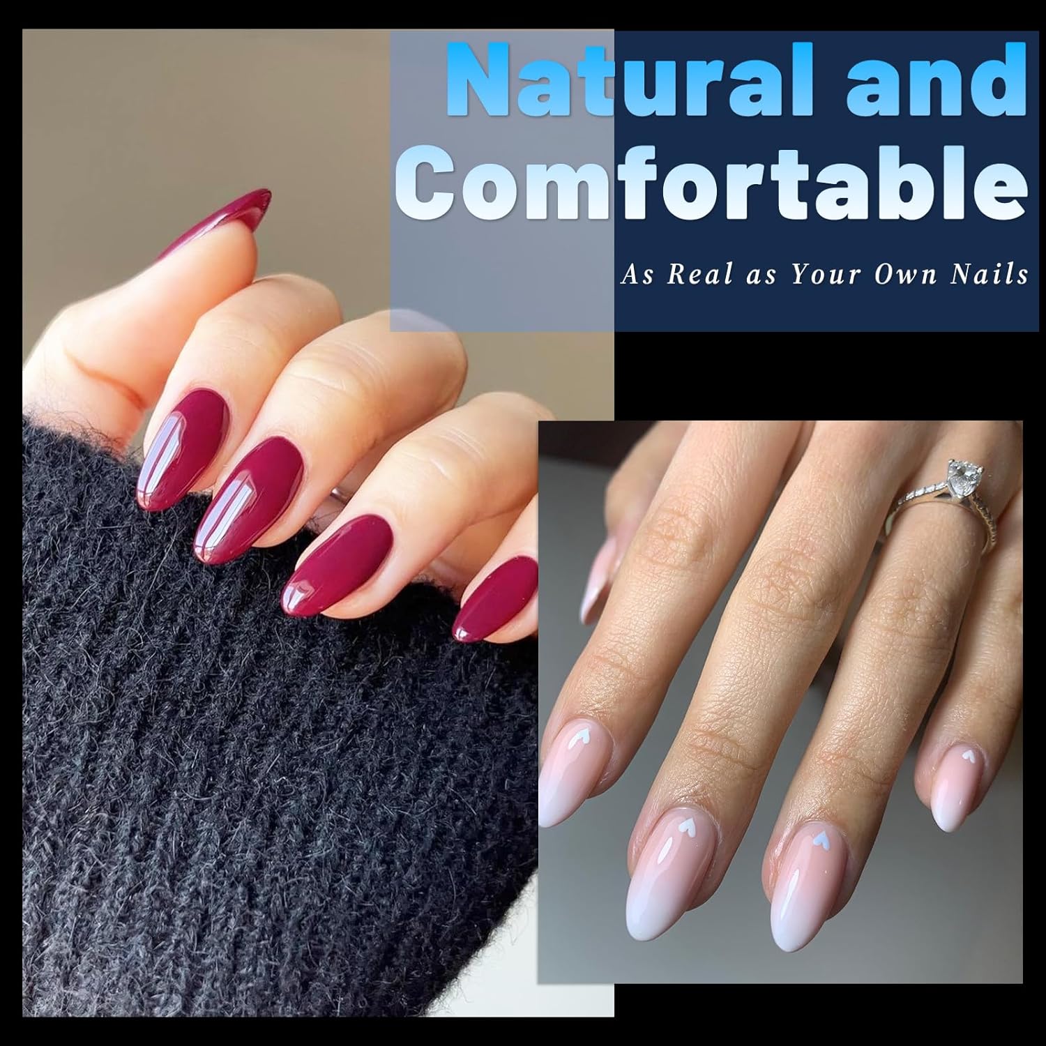 240pc Almond Gel Nail Tips Short Fake Nails for Press on Nails Clear Acrylic Nails Tips, 12 Sizes Full Cover Nail tips Almond Soft Gel Nail Tips False Nails Extension Artificial Fingernail - Image 6