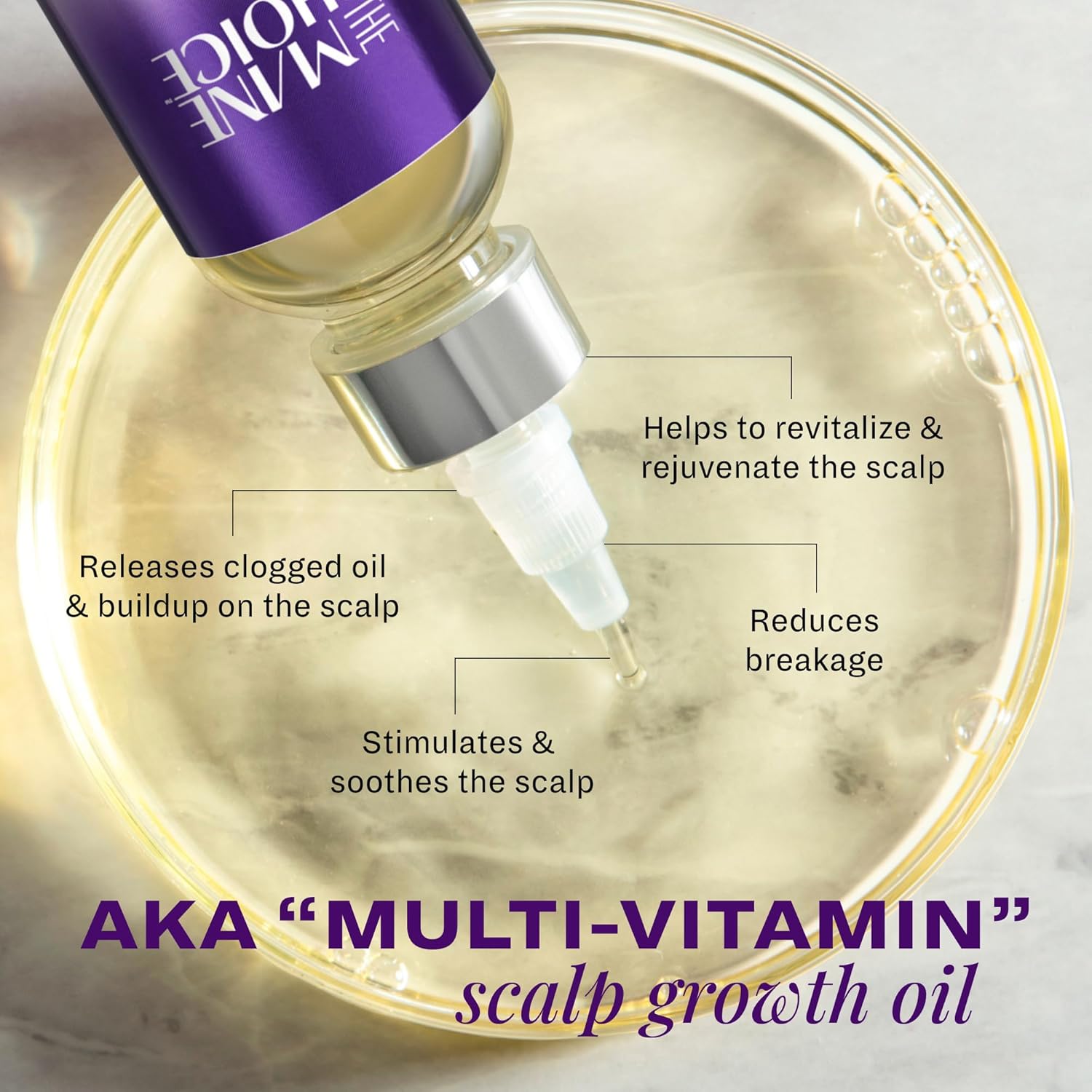 The Mane Choice Alpha Multi-Vitamin Scalp Hair Growth Oil, 4 Fl Oz, 1 Pack, Nourishing Scalp Oil with Biotin, Vitamin C, Rosemary, Rice Extract, Jojoba, Tea Tree & Castor Oil, Lightweight & Non-Greasy - Image 3