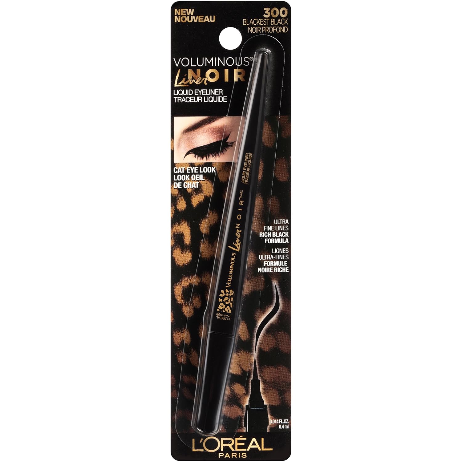 L'Oreal Paris Voluminous Smoldering Eyeliner, Blackest Black (Packaging May Vary) - Image 4