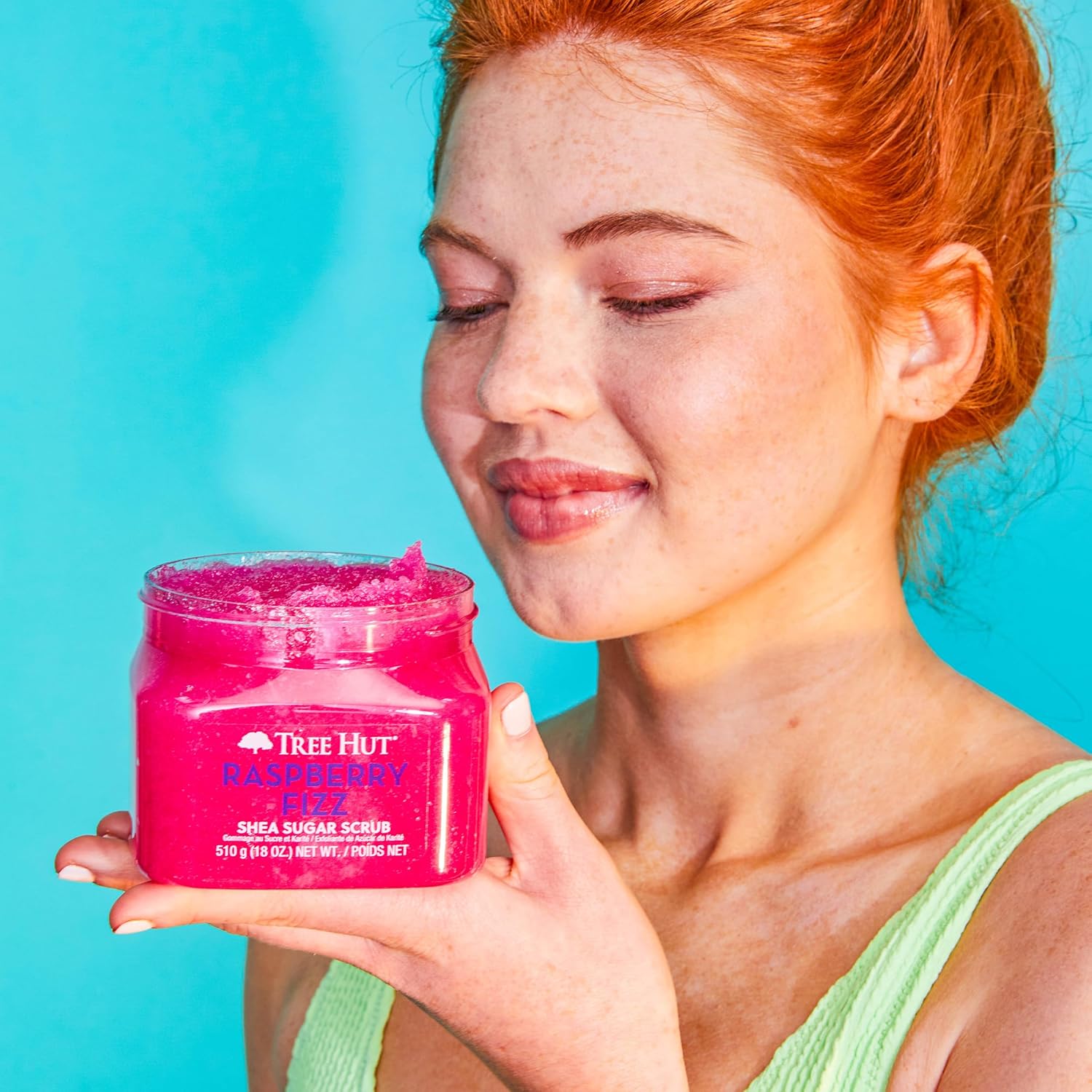 Tree Hut Raspberry Fizz Shea Sugar Scrub | Exfoliating Body Scrub Removes Dead, Dry Skin for a Soft & Hydrated Feel | Nourishing Essential Body Care | 18 fl oz. - Image 7