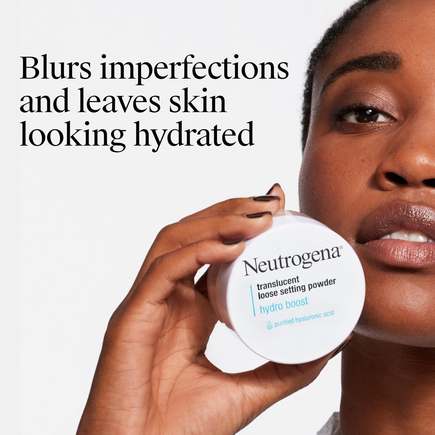 Neutrogena Hydro Boost Translucent Loose Setting Powder with Purified Hyaluronic Acid, .44 oz - Image 2