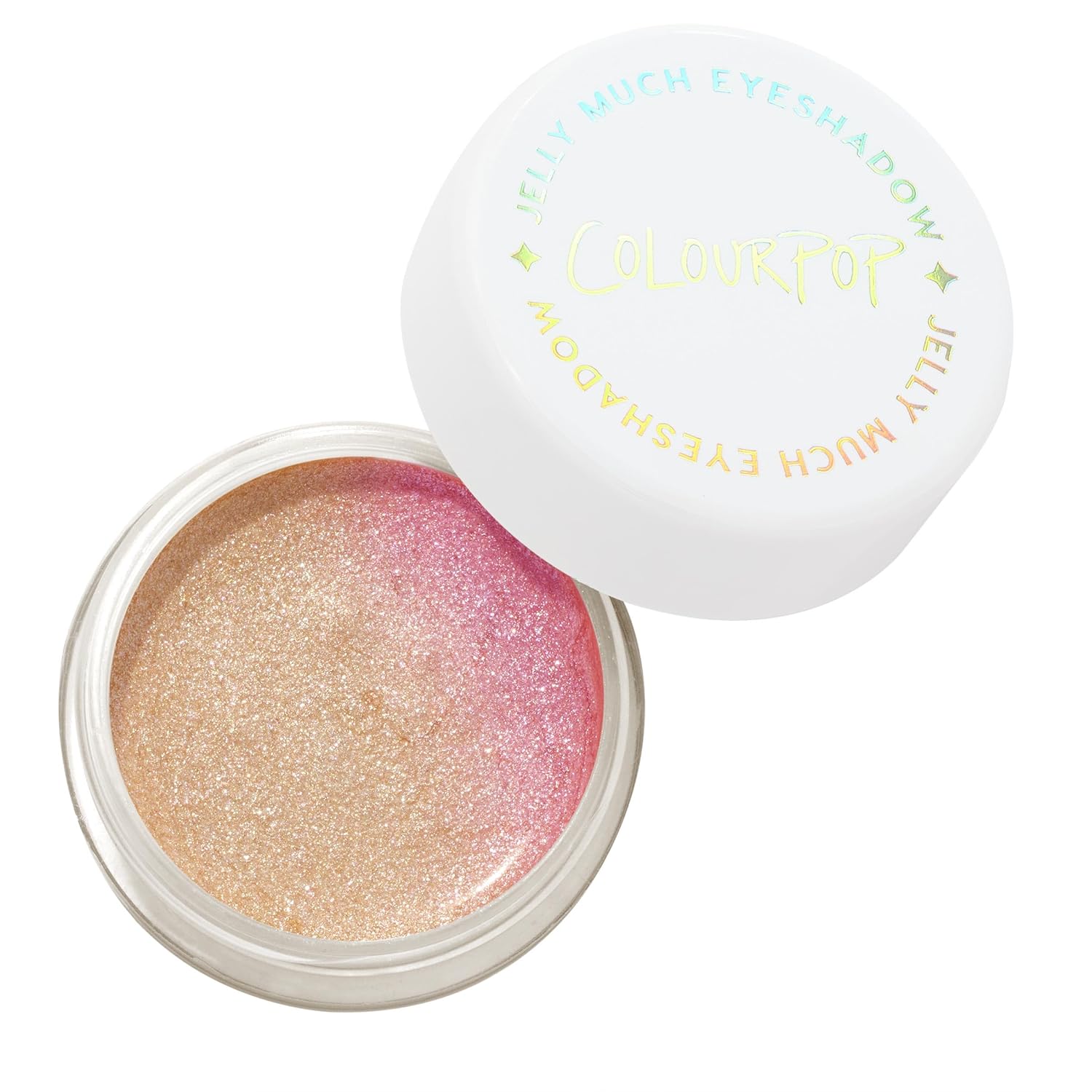 ColourPop Jelly Much Gel Eyeshadow - Glitter Eyeshadow with a Water-Based Gel Formula - Provides Intense Color Payoff with Minimized Creasing & Fading - Field of Fairies (0.23 oz)