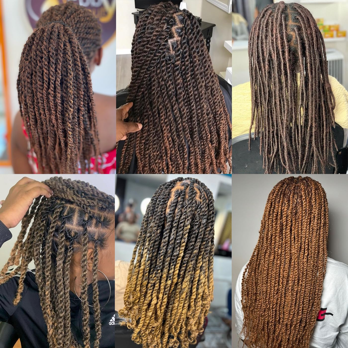 Afro Kinky Curly Human Hair Bulk for Passion Twists Marley Twist Temporary Locks, Mini Twist or Permanent Locs Afro Kinky Bulk Human Hair Can be bleached and dyed 1 Pack 50 Gram (4#, 12) - Image 7