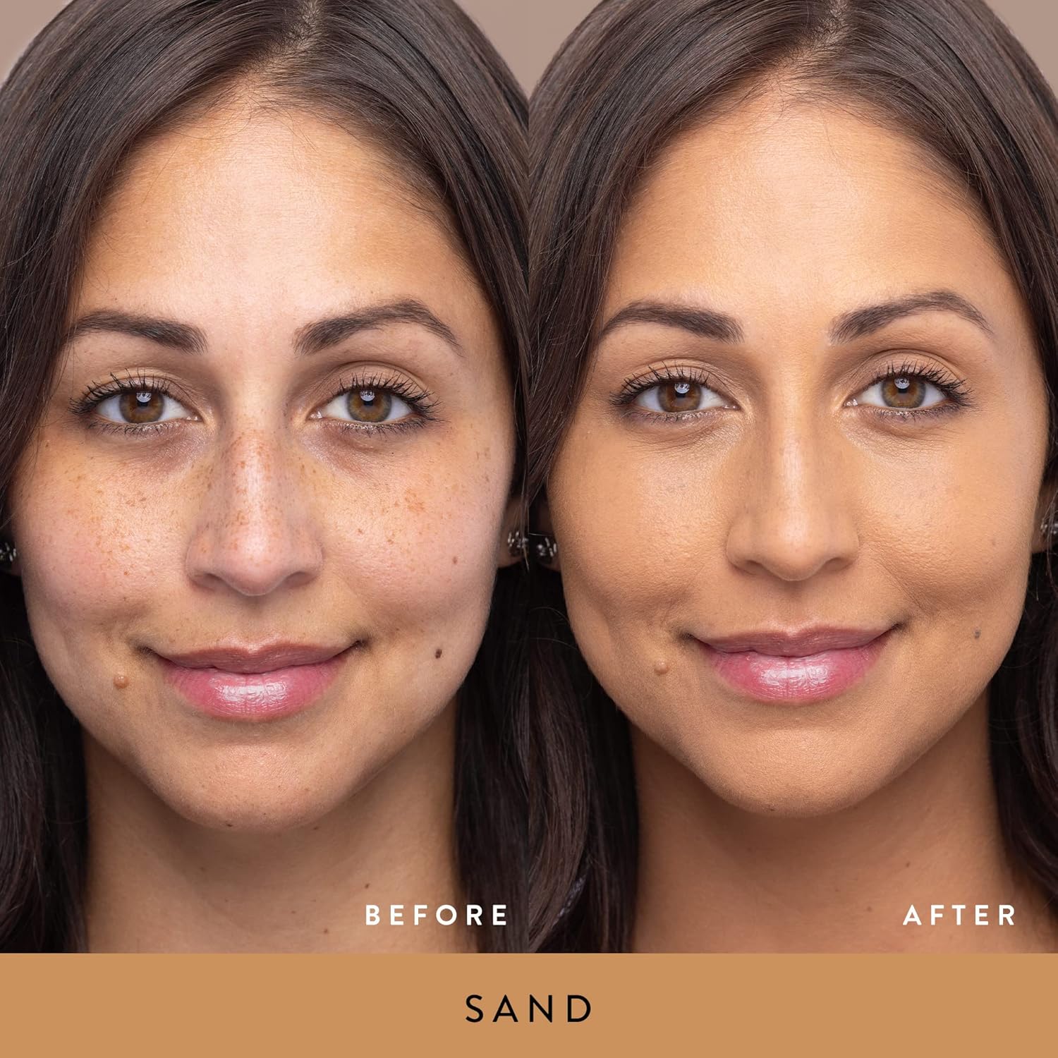 LAURA GELLER NEW YORK Double Take Liquid Foundation | Medium to Full Coverage, Natural Matte Finish, Sand - Image 2