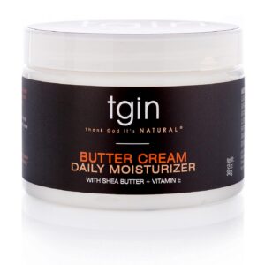 tgin Butter Cream Daily Moisturizer For Natural Hair - Dry Hair - Curly Hair - Travel Size - 2 Oz