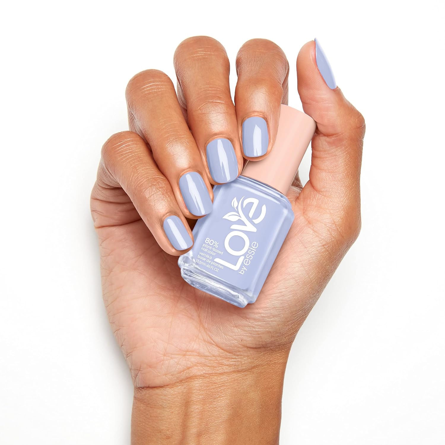 essie LOVE 80% Plant-Based Vegan Soft Blue Nail Polish 0.46 Fl Oz Salon-Quality - Image 8