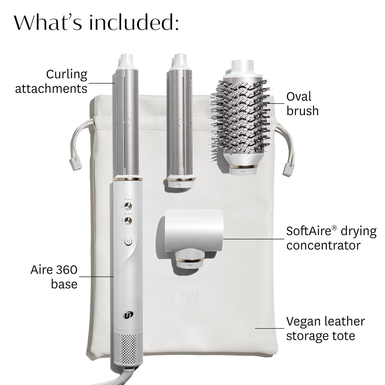 T3 Aire 360 Multi-Styler & Blowout System, Rapid Drying Hair Dryer, Ceramic Curling Attachments, Oval Brush & Drying Concentrator | Blowouts & Long-Lasting Curls - Image 2