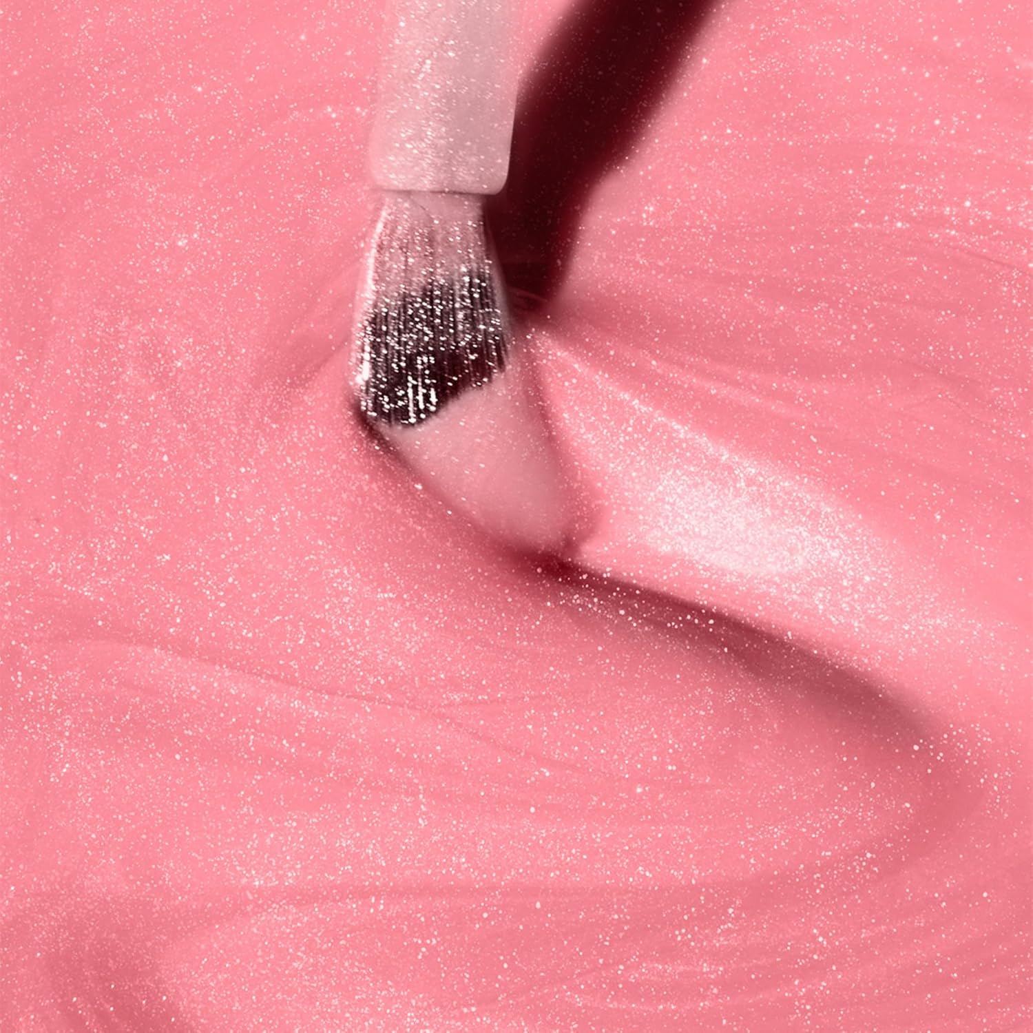 Dazzle Dry Nail Lacquer (Step 3) - Cherry Blossom - A calming blush pink with a subtle multicolored shimmer effect. Semi-sheer shimmer. (0.5 fl oz) - Image 3