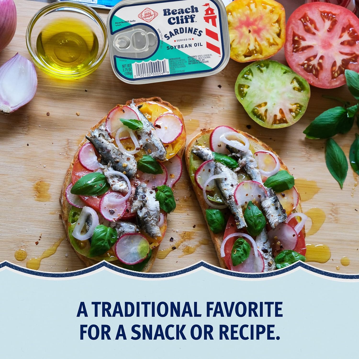 Beach Cliff Wild Caught Sardines in Soybean Oil, 3.75 oz Can (Pack of 12) - 14g Protein per Serving - Gluten Free, Keto Friendly - Great for Pasta & Seafood Recipes - Image 4