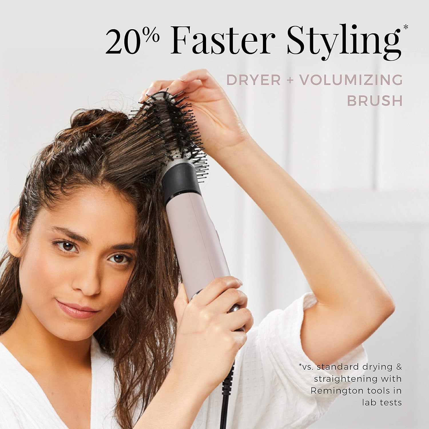 Remington Pro Wet2style Oval Dryer & Volumizing Brush, 1 Count (Pack of 1), Blush - Image 3