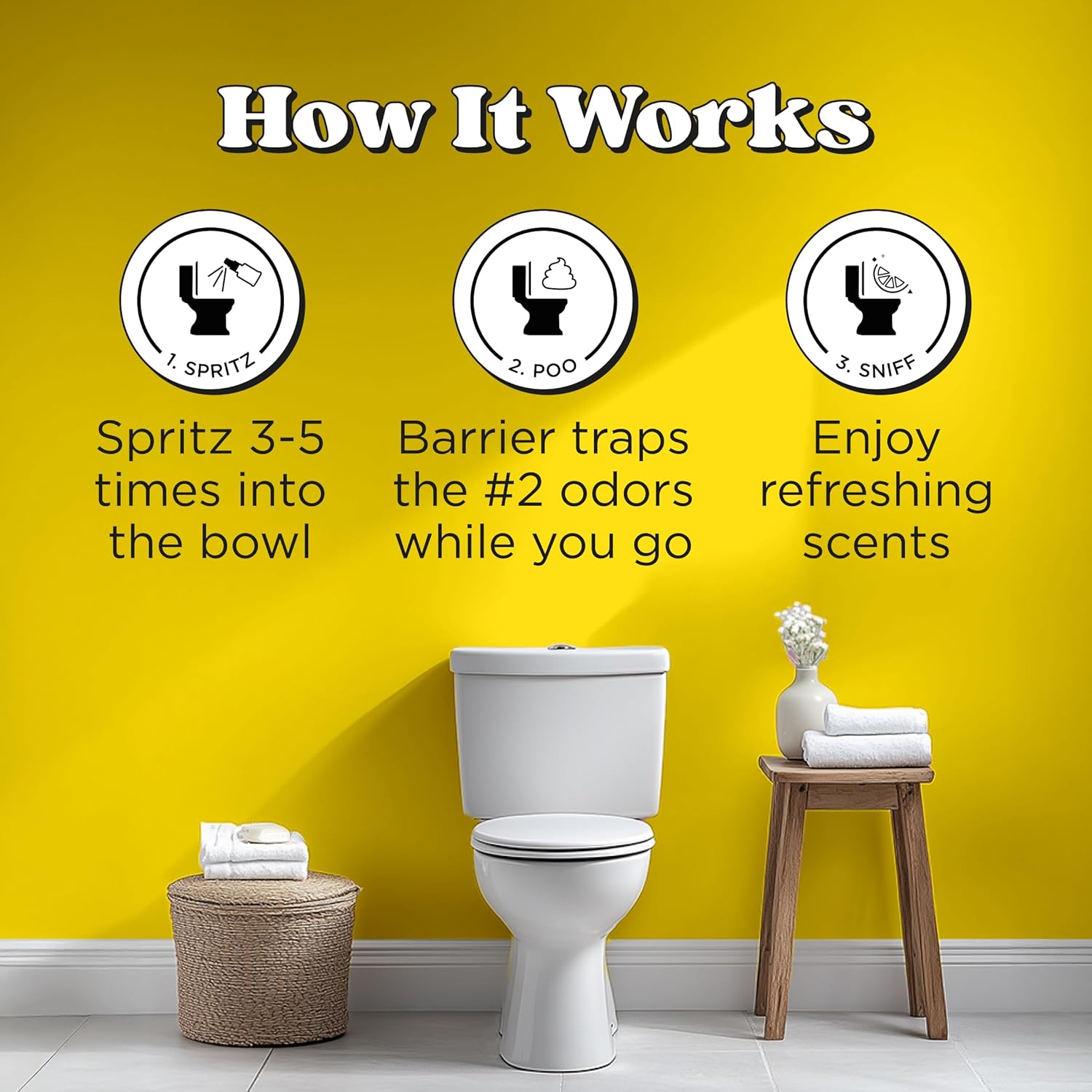 Poo-Pourri Original Citrus 2oz Before-You-Go Toilet Spray 2 Pack - Instantly Trap Bathroom Odor - Plant Based Ingredients & Essential Oils - No synthetic fragrance - Lemon, Bergamot & Lemongrass Scent - Image 5