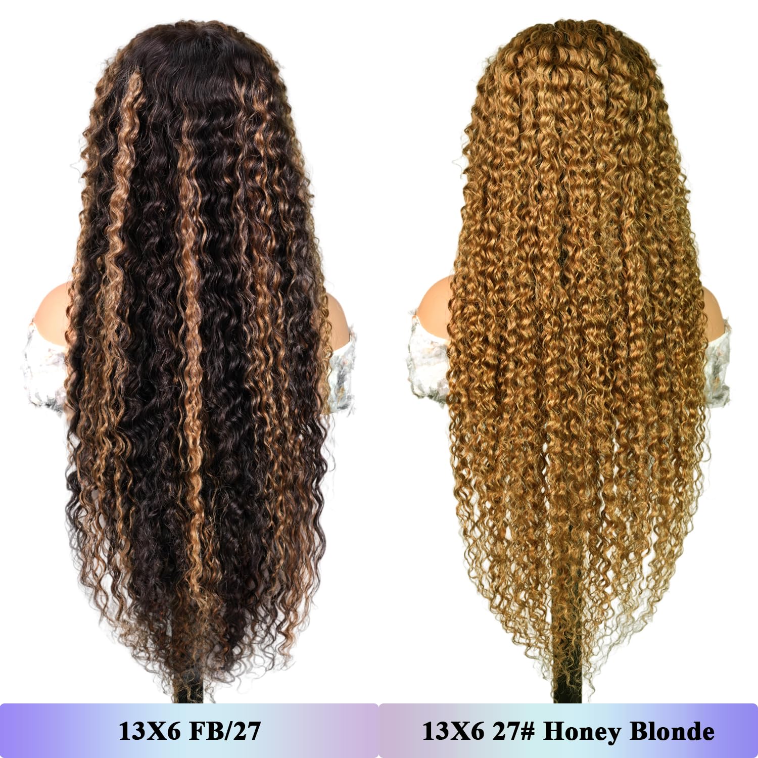Honey Blonde Wig Human Hair, Deep Wave Lace Front Wigs Human Hair #27 Color Blonde Curly 13x6 Hd Lace Front Wigs Pre Plucked With Baby Hair Lace Frontal Wig 180% Density For Women(20inch) - Image 9