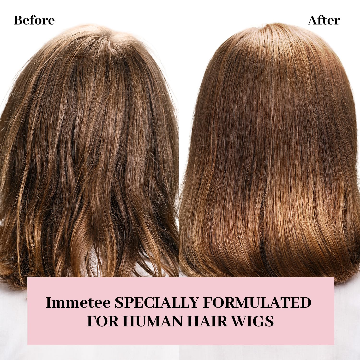 Immetee 2 In 1 Wig Shampoo and Conditioner for Natural Wigs, 120ml Capacity - Image 8