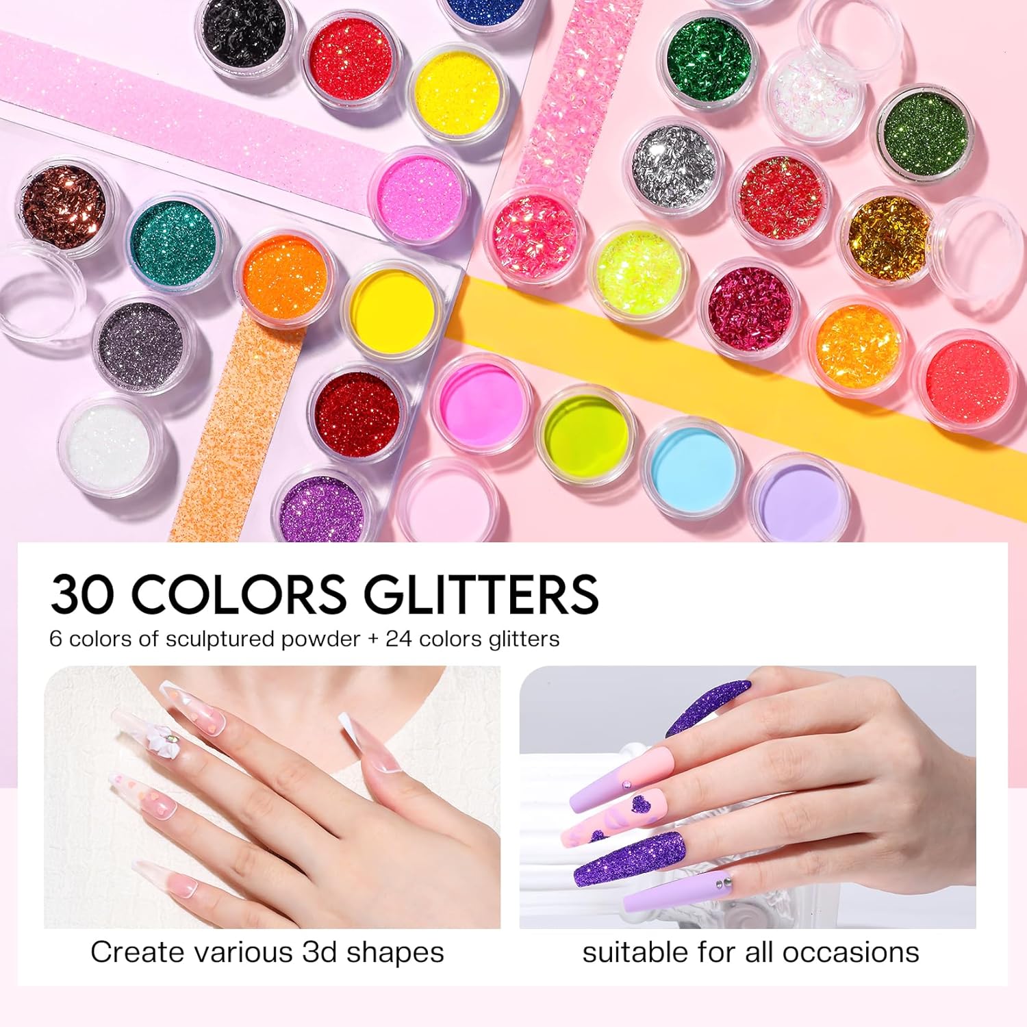 Morovan Acrylic Nail Kit with Everything: Beginners Professional Nail Kit Set for Starter Acrylic Nail with Drill Nail Christmas - Image 4