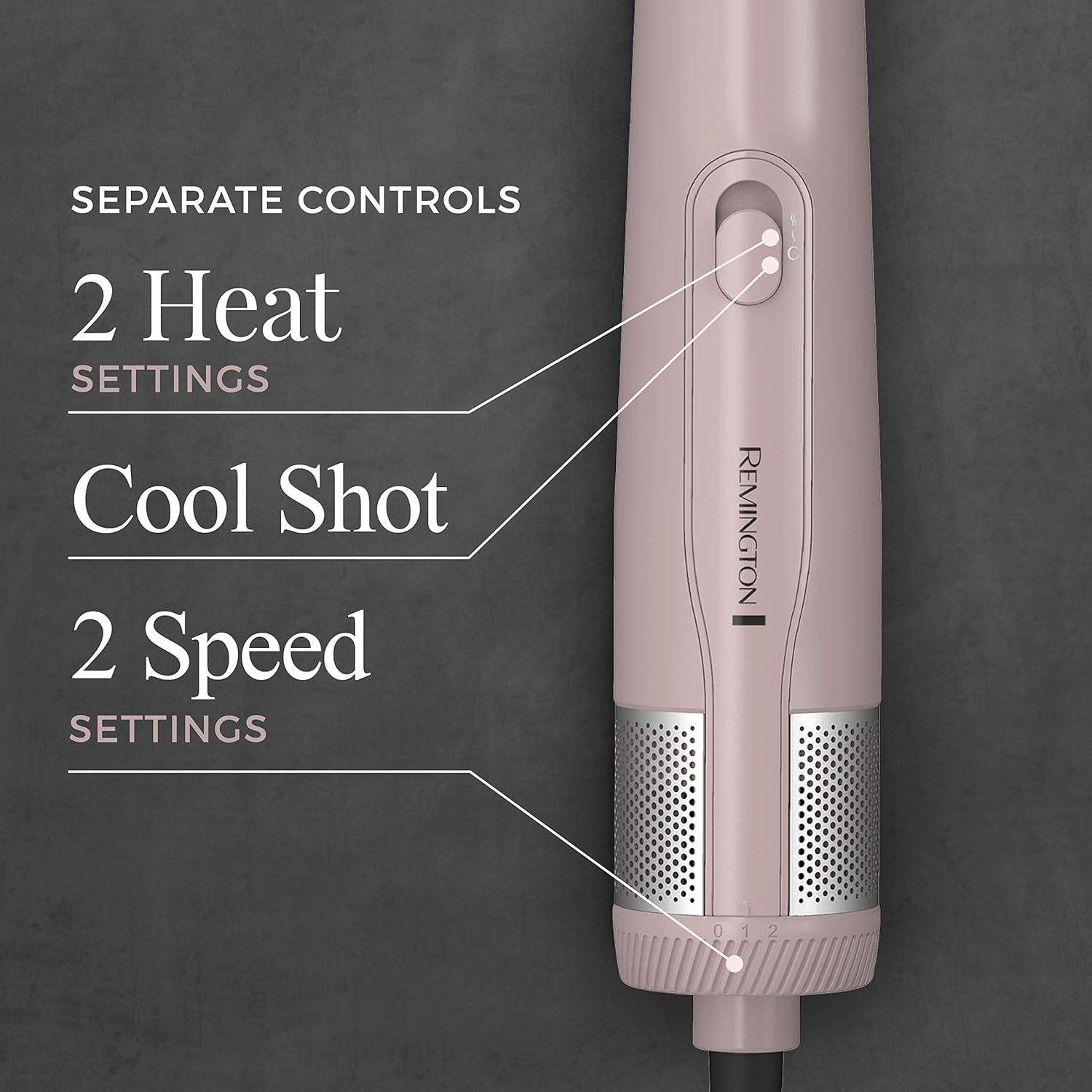 Remington Pro Wet2style Oval Dryer & Volumizing Brush, 1 Count (Pack of 1), Blush - Image 4