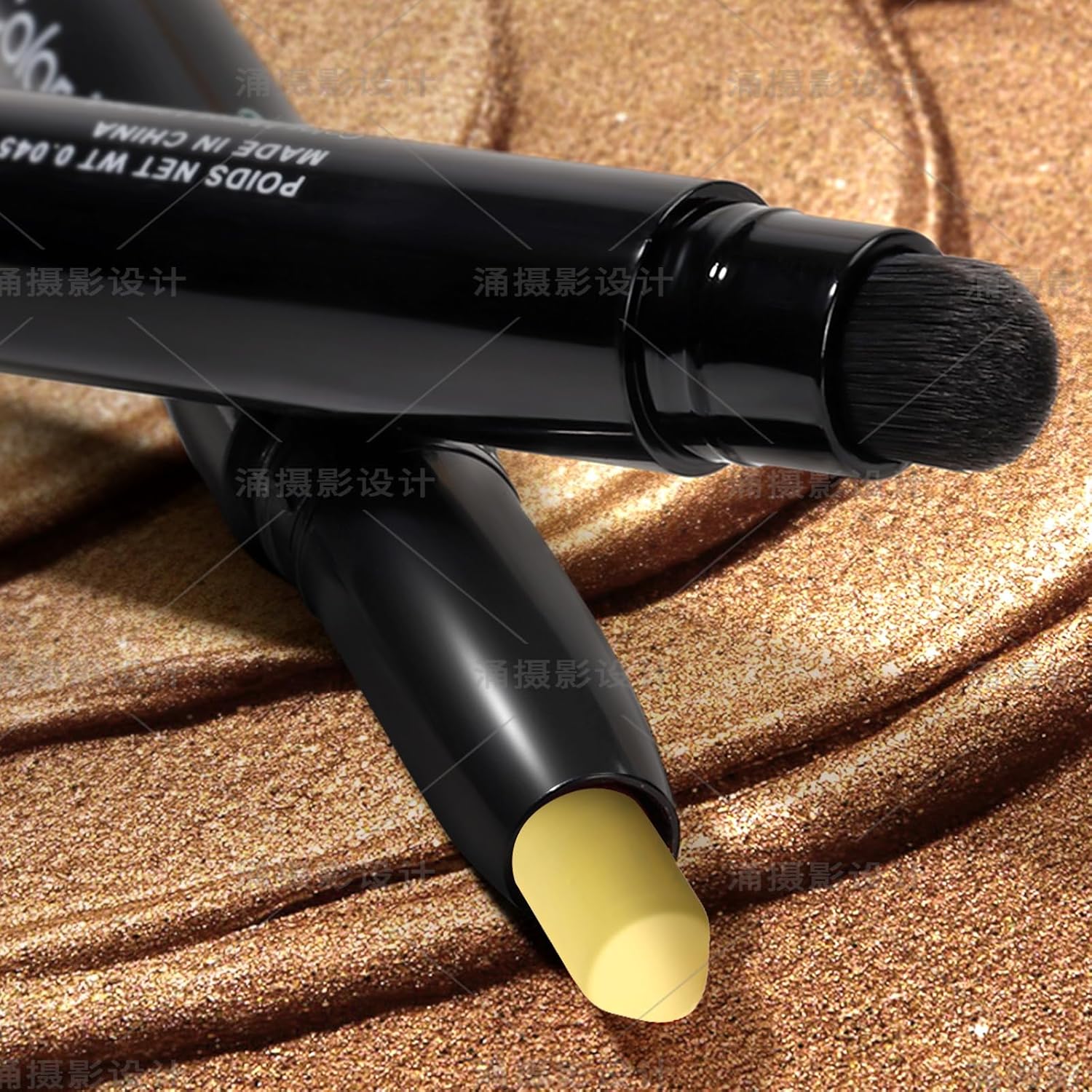 Waterproof Hypoallergenic Eyeshadow Stick with Brush, Long Wear Metallic Glitter, 60 Daisy Matte - Image 6