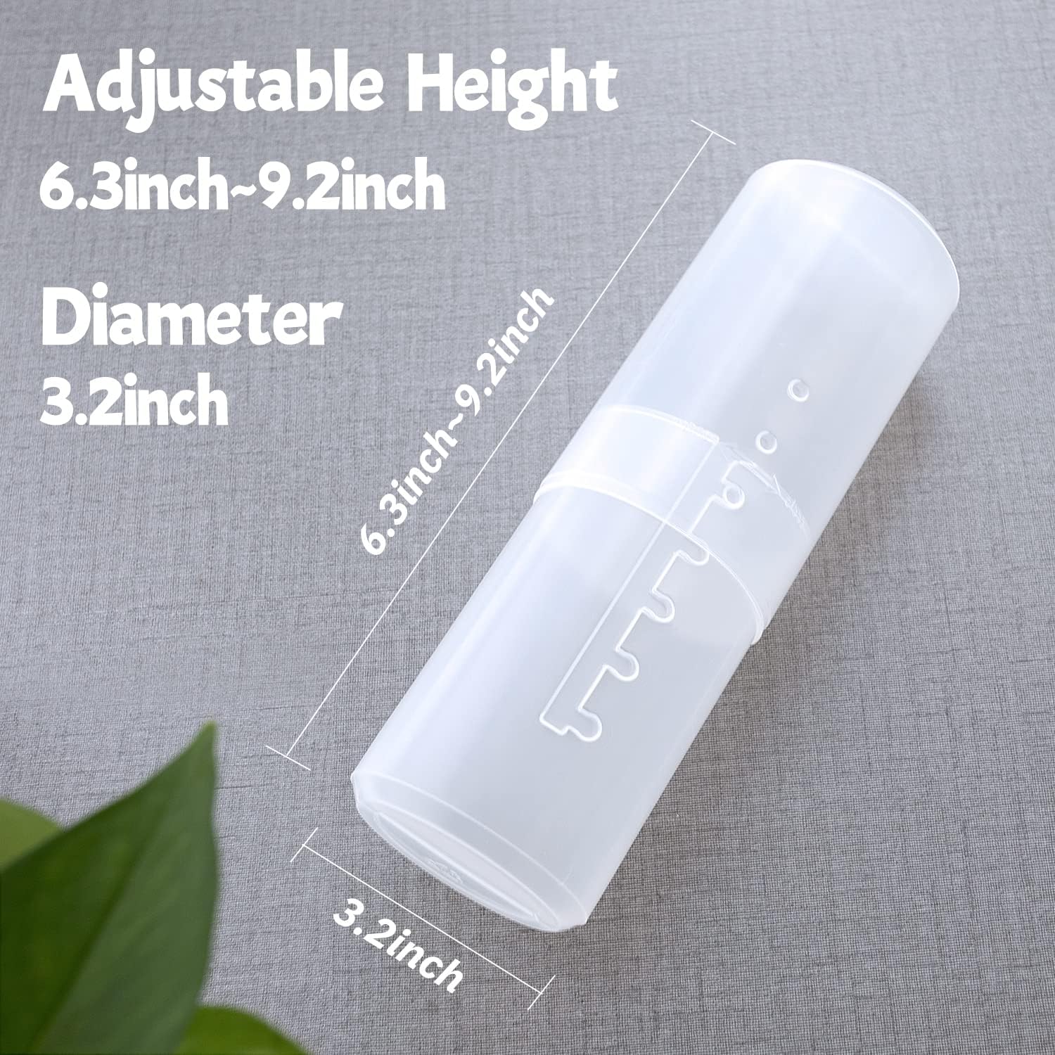 OCHEAL Clear Travel Makeup Brush Holder Dustproof Organizer 5 Brush Capacity - Image 4