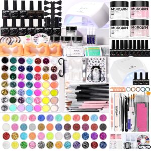 Morovan Acrylic Nail Kit for Beginners Everything: Professional Acrylic Nails Kit With Everything DIY Nail Starter Kit Acrylic Nail Set - For Women Girl Salon-Quality