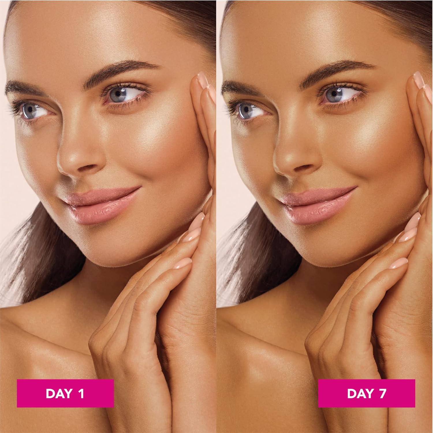 Jergens Natural Glow Self Tanner Face Moisturizer with SPF 20 Facial Sunscreen, Medium to Deep Skin Tone, Sunless Tanning, Oil Free, Broad Spectrum Protection UVA and UVB, 2 oz (Packaging May Vary) - Image 2