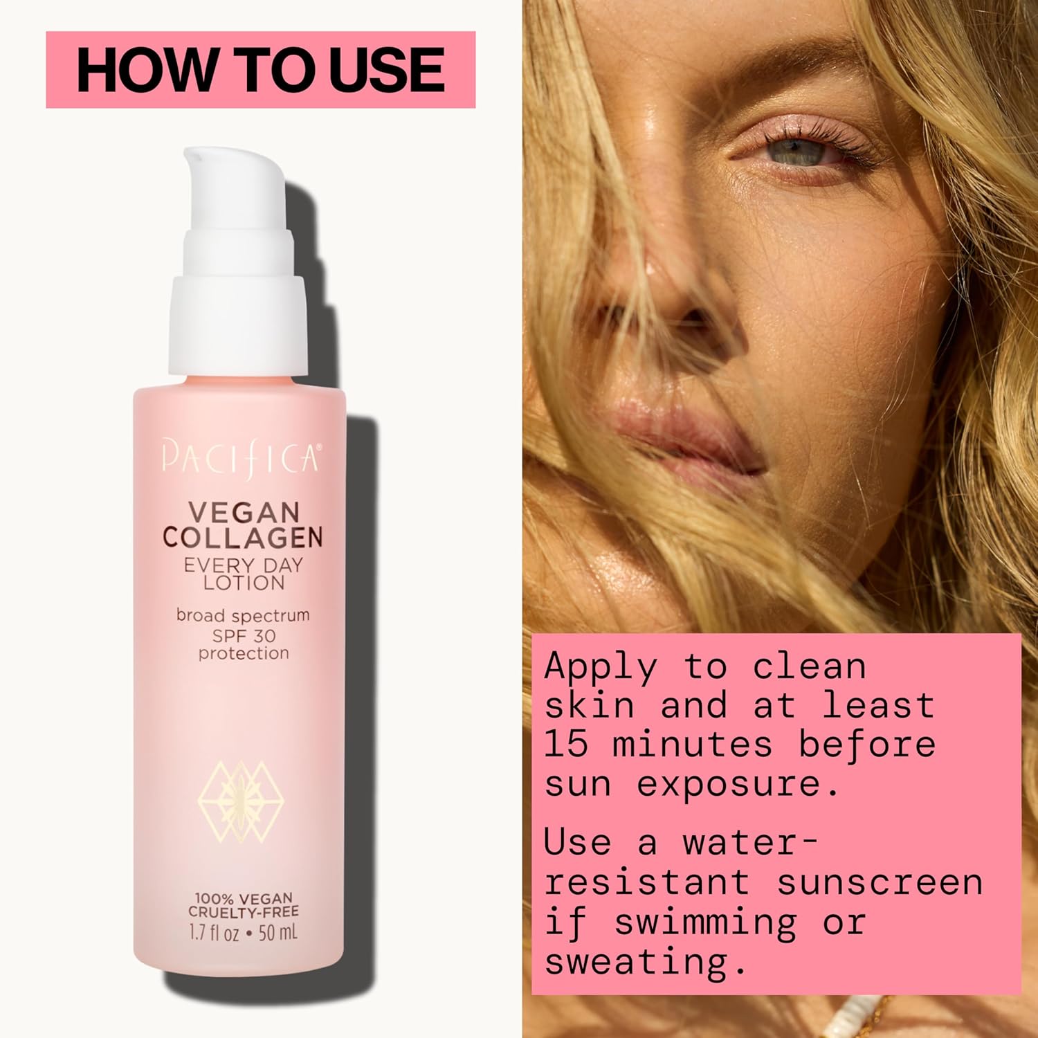 Pacifica Beauty Vegan Collagen SPF 30 Broad Spectrum Sunscreen Every Day Face Lotion, UVA/UVB Protection for All Skin Types, Lightweight, Moisturizing & Hydrating, Cruelty Free, White, 1.7 Fl Oz - Image 12