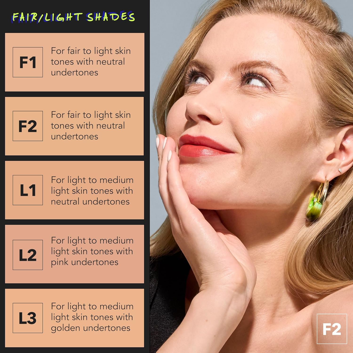 COVER FX Power Play Foundation - Shade L1 - Buildable Full Coverage - Waterproof Sweat-Proof Transfer-Proof - Natural Matte Finish - All Skin Types - Image 3