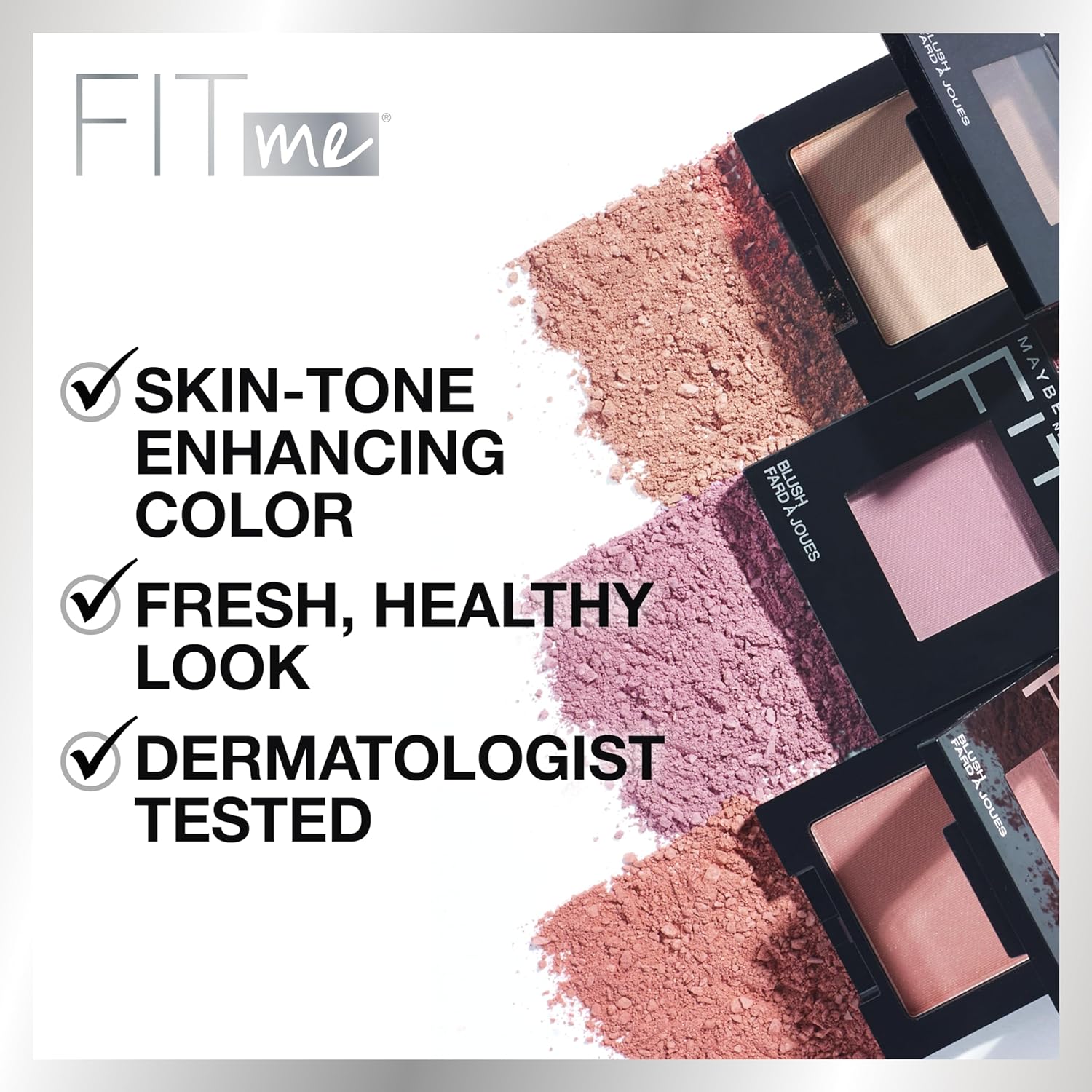 Maybelline Fit Me Powder Blush, Lightweight, Smooth, Blendable, Long-lasting All-Day Face Enhancing Makeup Color, Mauve, 1 Count - Image 4