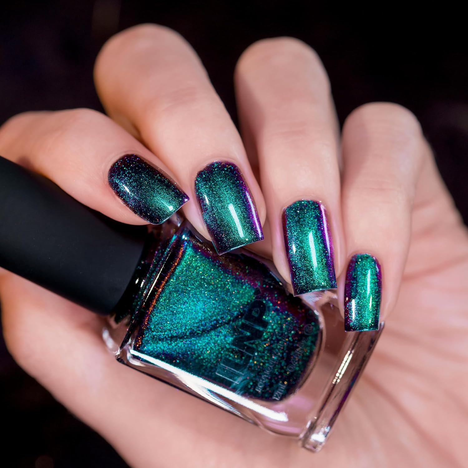 ILNP Deep Space - Teal to Purple Magnetic Holographic Nail Polish - Image 5