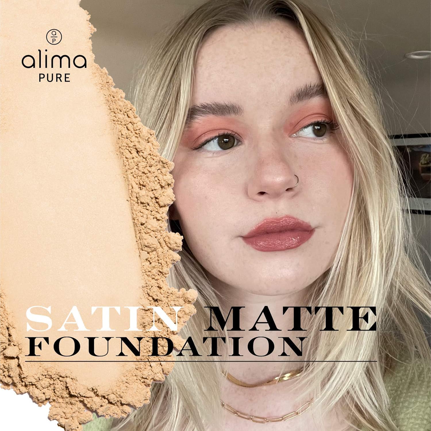 Alima Pure Matte Foundation Loose Mineral Powder Foundation Makeup, Loose Powder Makeup Oil Free Talc Free Powder, Natural Makeup Mineral Foundation Full Coverage Natural Foundation Powder .15 oz/4.5g - Image 2