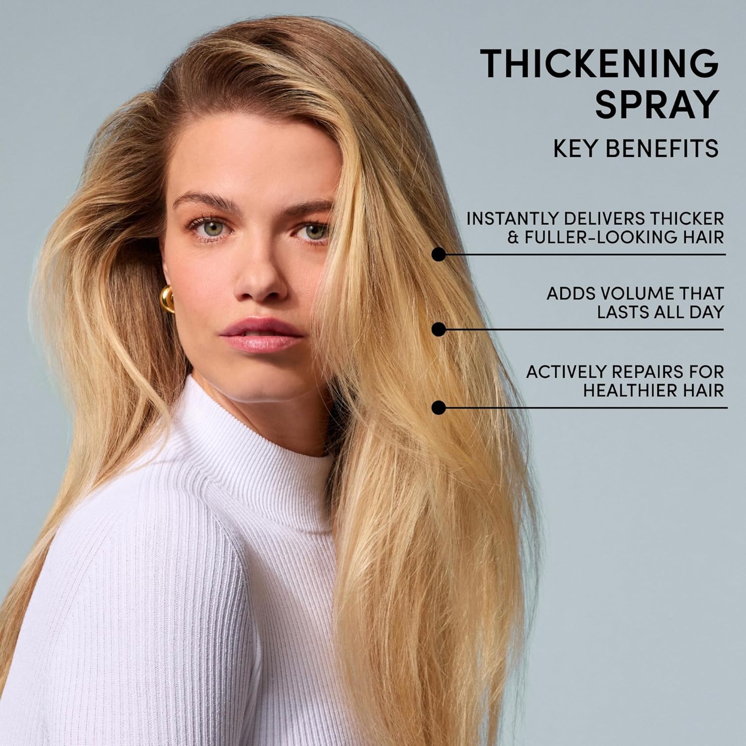 OUAI Hair Thickening Spray - Thickening & Volumizing Spray for Instantly Thicker, Fuller-Looking Hair - Protects, Strengthens & Repairs with Amaranth Peptide & Amino Acids (6 Fl Oz) - Image 4