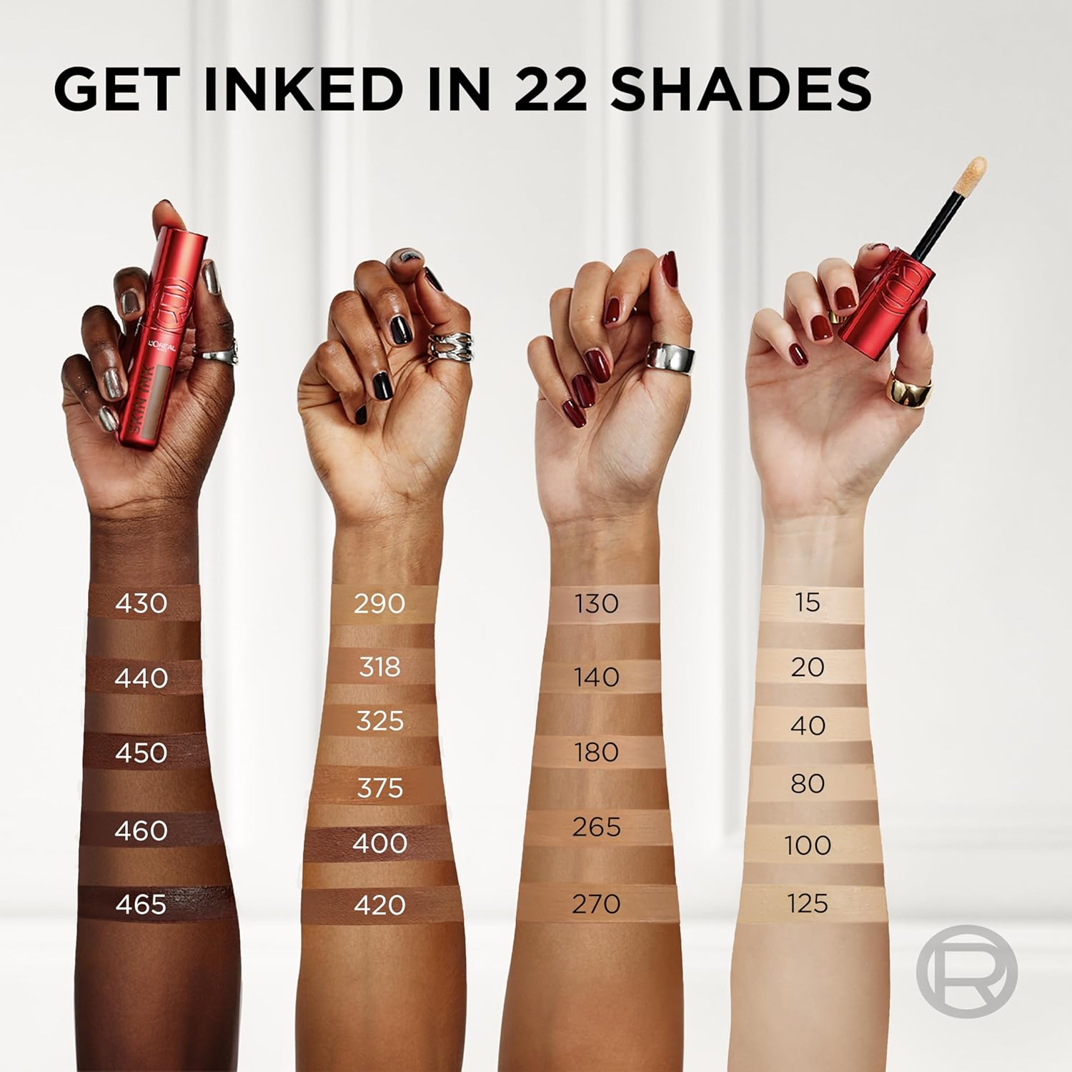 L'Oreal Paris Infallible Skin Ink 2-in-1 Foundation Concealer Hybrid Face Makeup, up to 48HR Transfer-Resistant with Buildable Light to Full Coverage, 290 Warm - Image 5