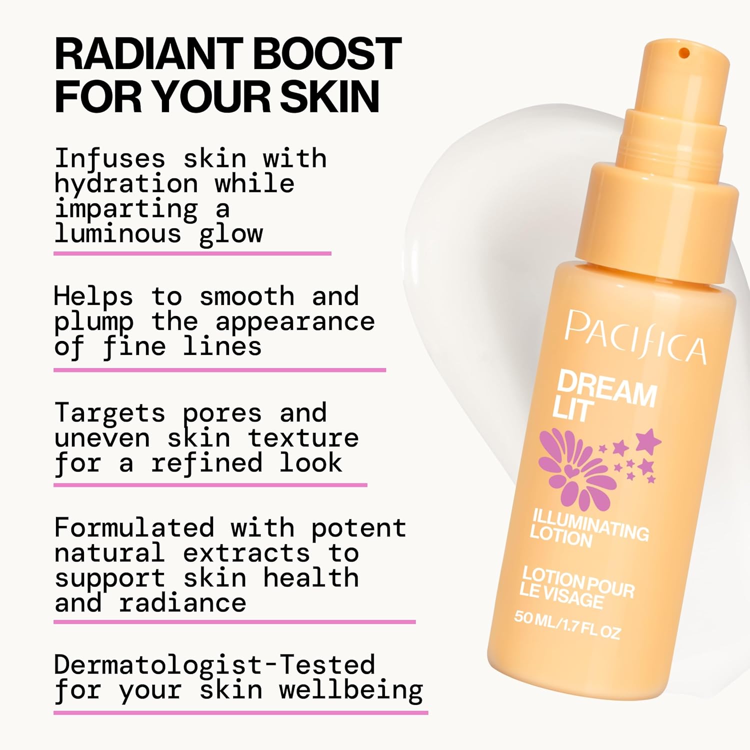Pacifica Dreamlit Illuminating Facial Lotion 4 oz - Vitamin C Niacinamide Moisturizer for Radiant Glow - Image 5